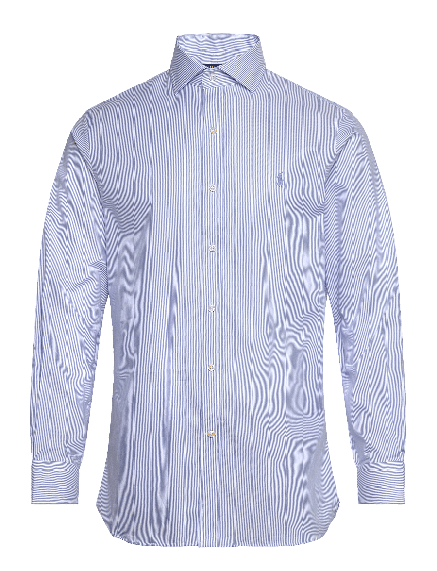 Polo Ralph Lauren - Regent Slim Fit Striped Textured Shirt - gestreifte hemden - 6011a light blue - 1