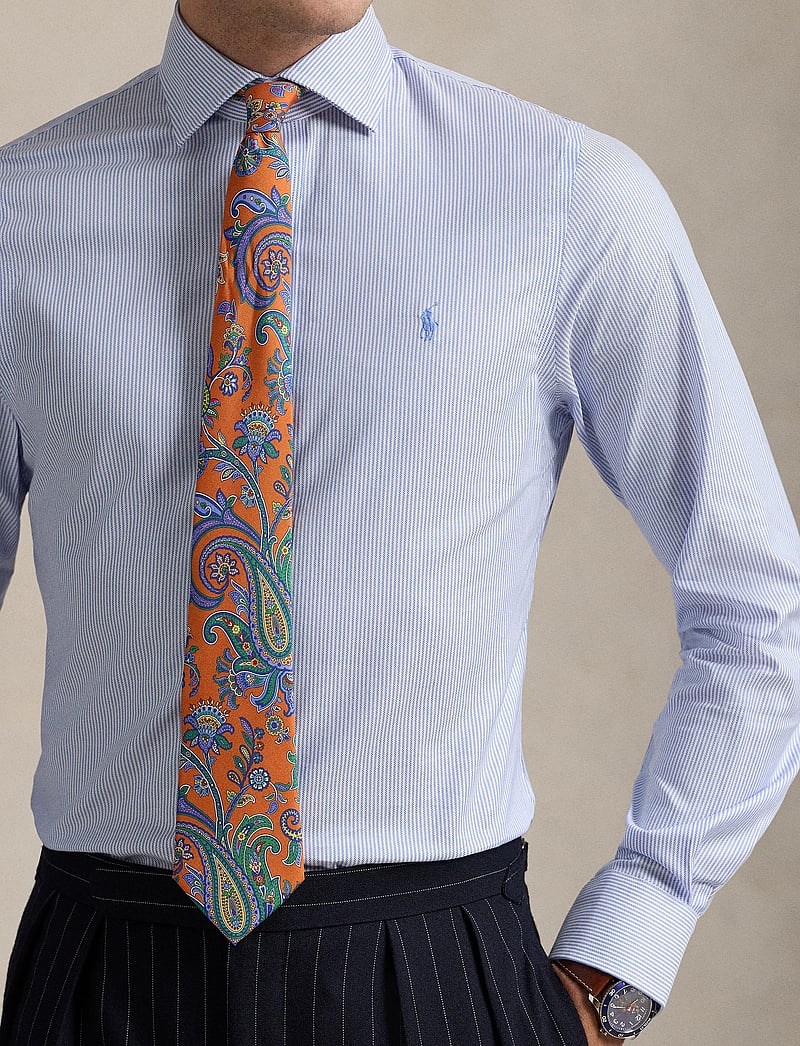 Polo Ralph Lauren - Regent Slim Fit Striped Textured Shirt - gestreifte hemden - 6011a light blue - 4