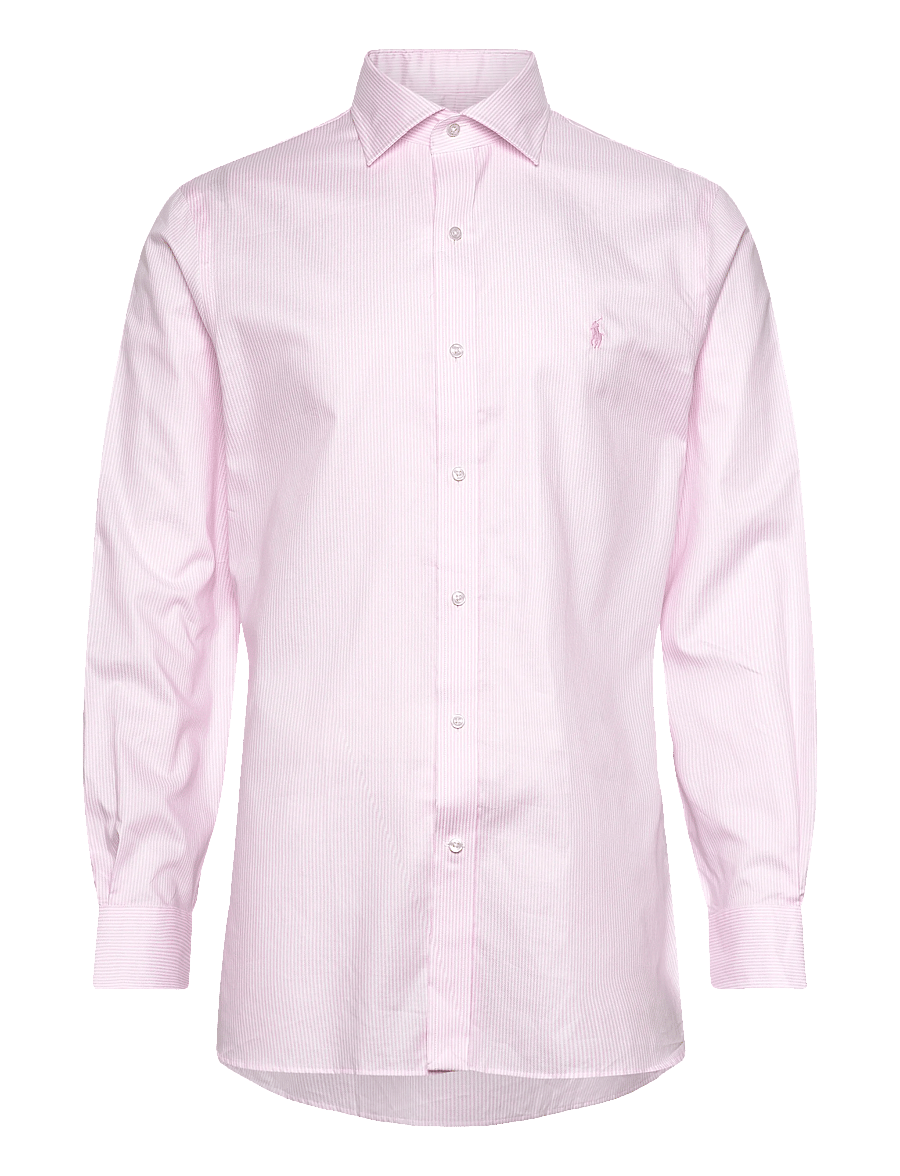 Polo Ralph Lauren - Regent Slim Fit Striped Textured Shirt - gestreifte hemden - 6011b pink/white - 0