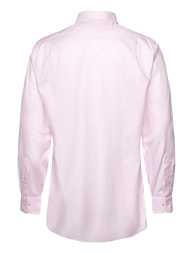 Polo Ralph Lauren - Regent Slim Fit Striped Textured Shirt - triibulised särgid - 6011b pink/white - 1