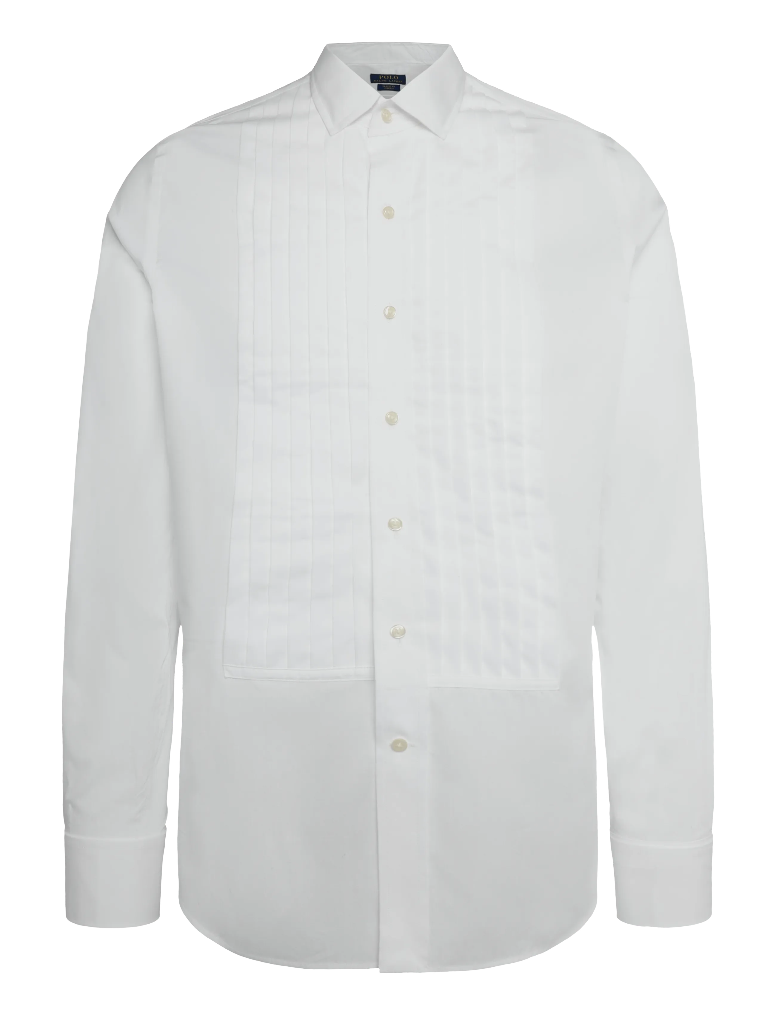 Polo Ralph Lauren - Classic Fit Poplin Tuxedo Shirt - smokingusärgid - white - 1