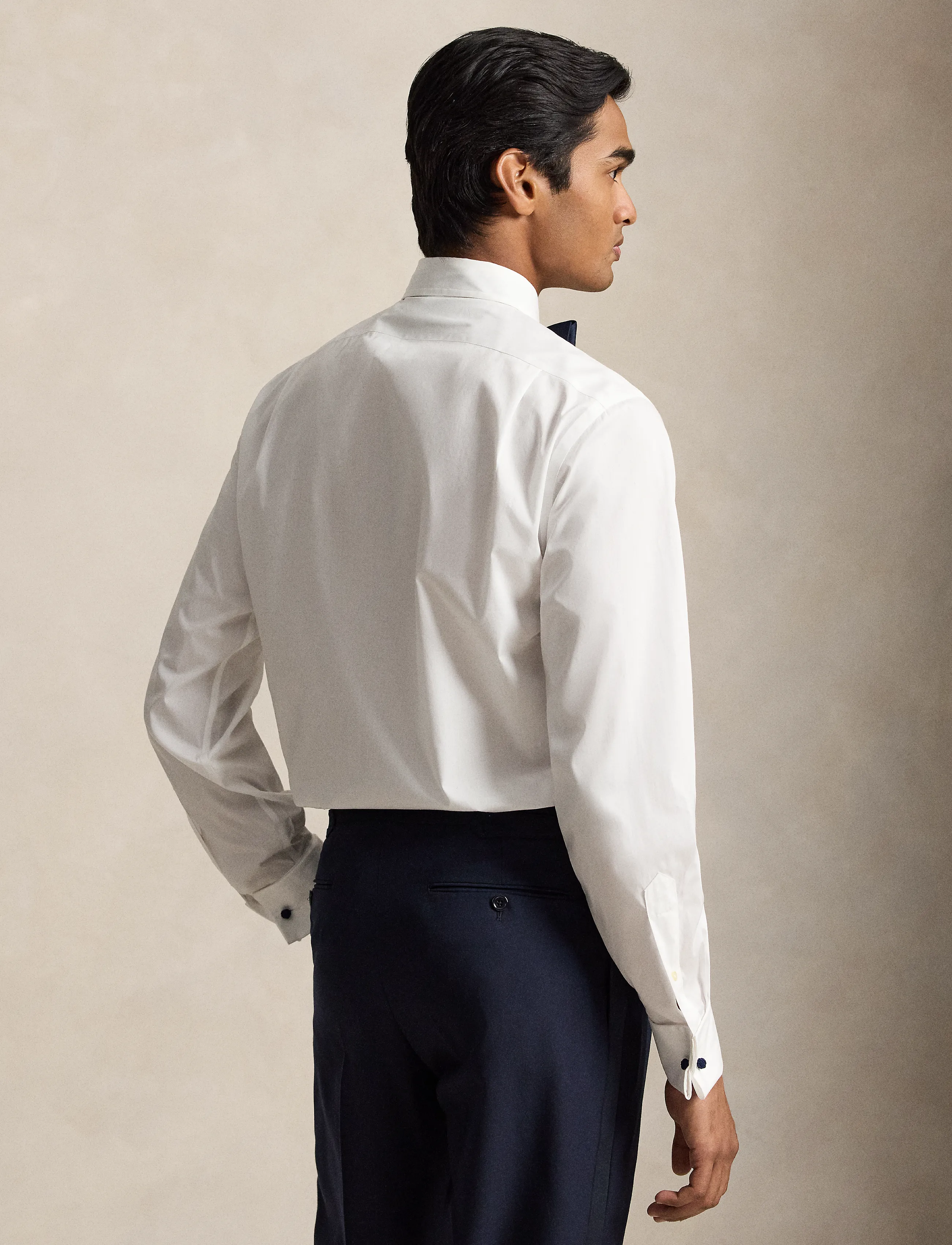 Polo Ralph Lauren - Classic Fit Poplin Tuxedo Shirt - white - 2