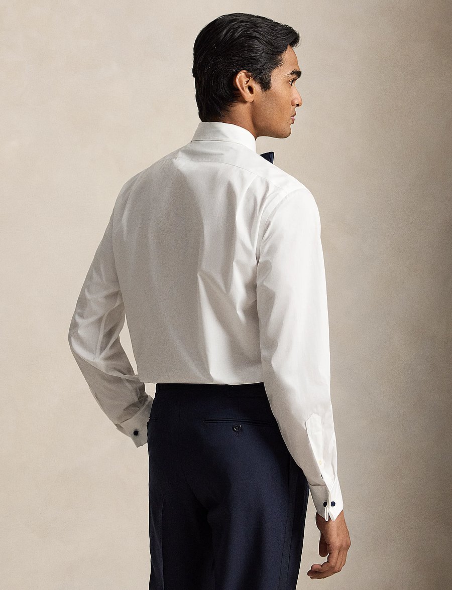 Polo Ralph Lauren - Classic Fit Poplin Tuxedo Shirt - white - 2