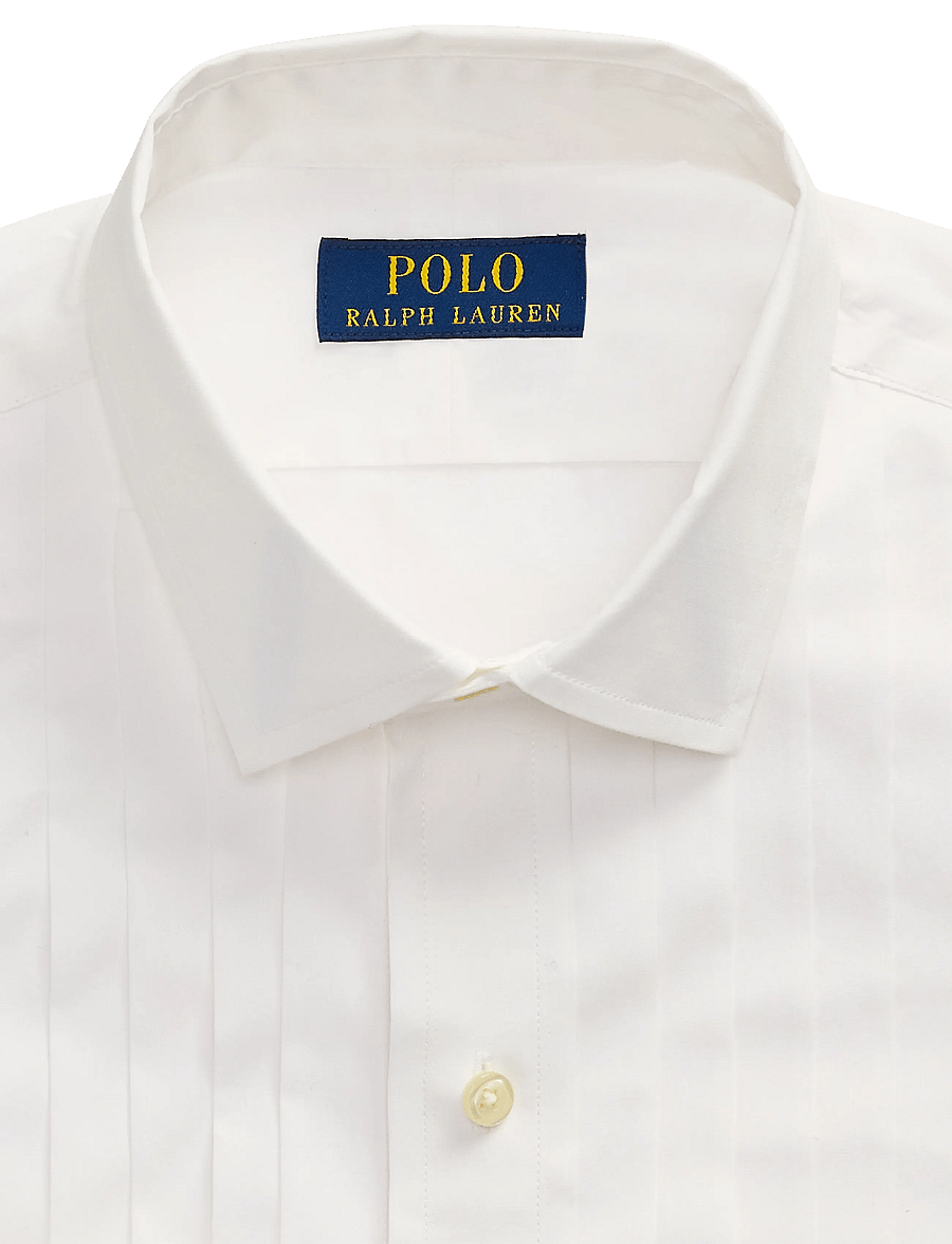 Polo Ralph Lauren - Classic Fit Poplin Tuxedo Shirt - white - 5