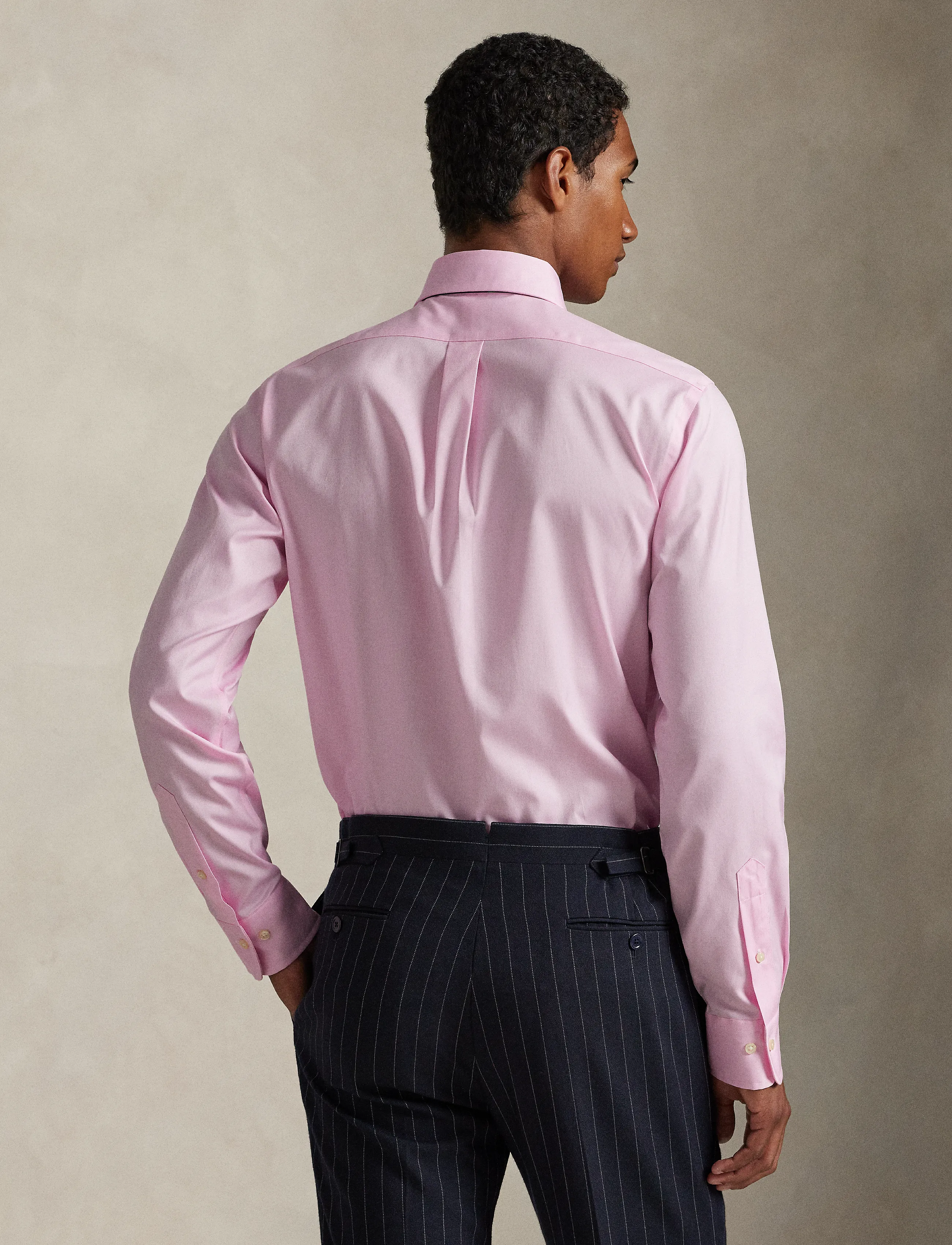 Polo Ralph Lauren - Custom Fit Pinpoint Oxford Shirt - oxford shirts - 1021s pink/white - 2