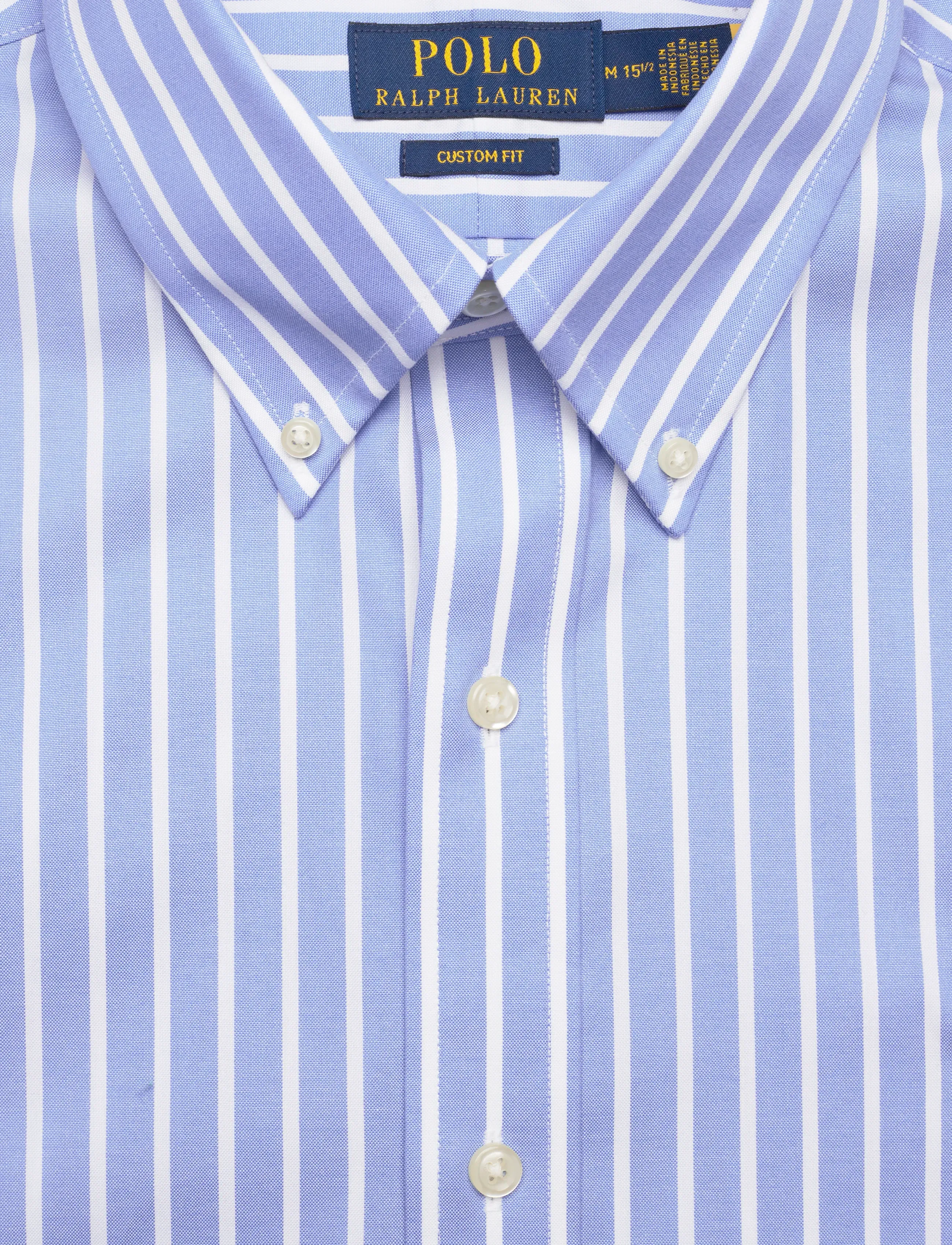 Polo Ralph Lauren - PUREPRSS PNPNT OXFD-CUHBDPPCN - stribede skjorter - 5519a blue/white - 4