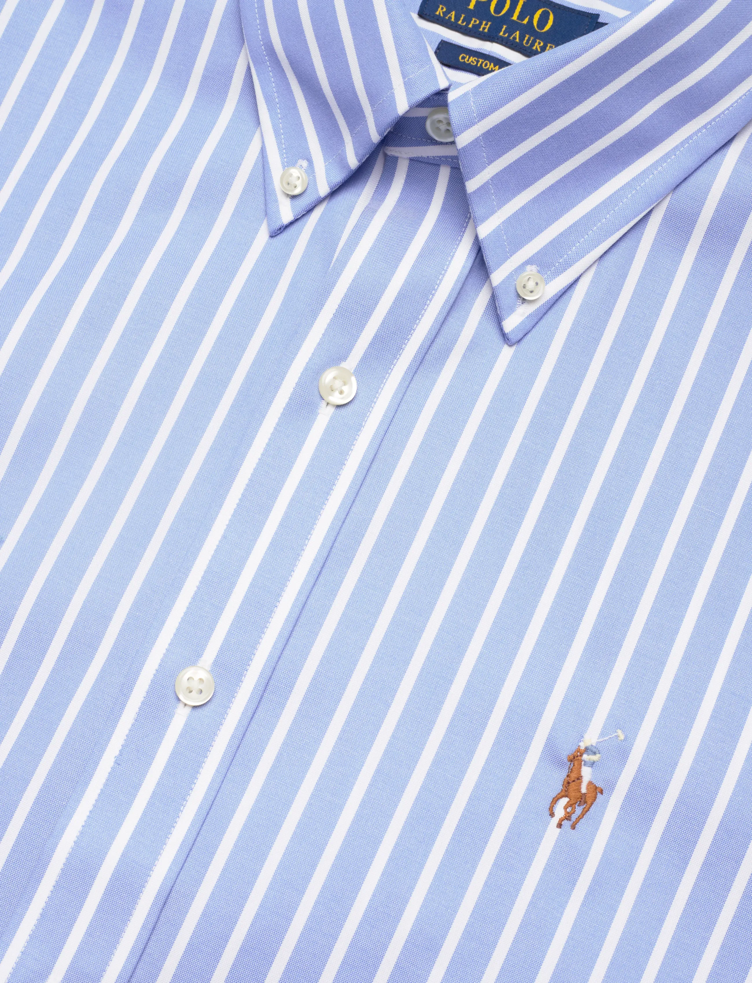 Polo Ralph Lauren - PUREPRSS PNPNT OXFD-CUHBDPPCN - stribede skjorter - 5519a blue/white - 5