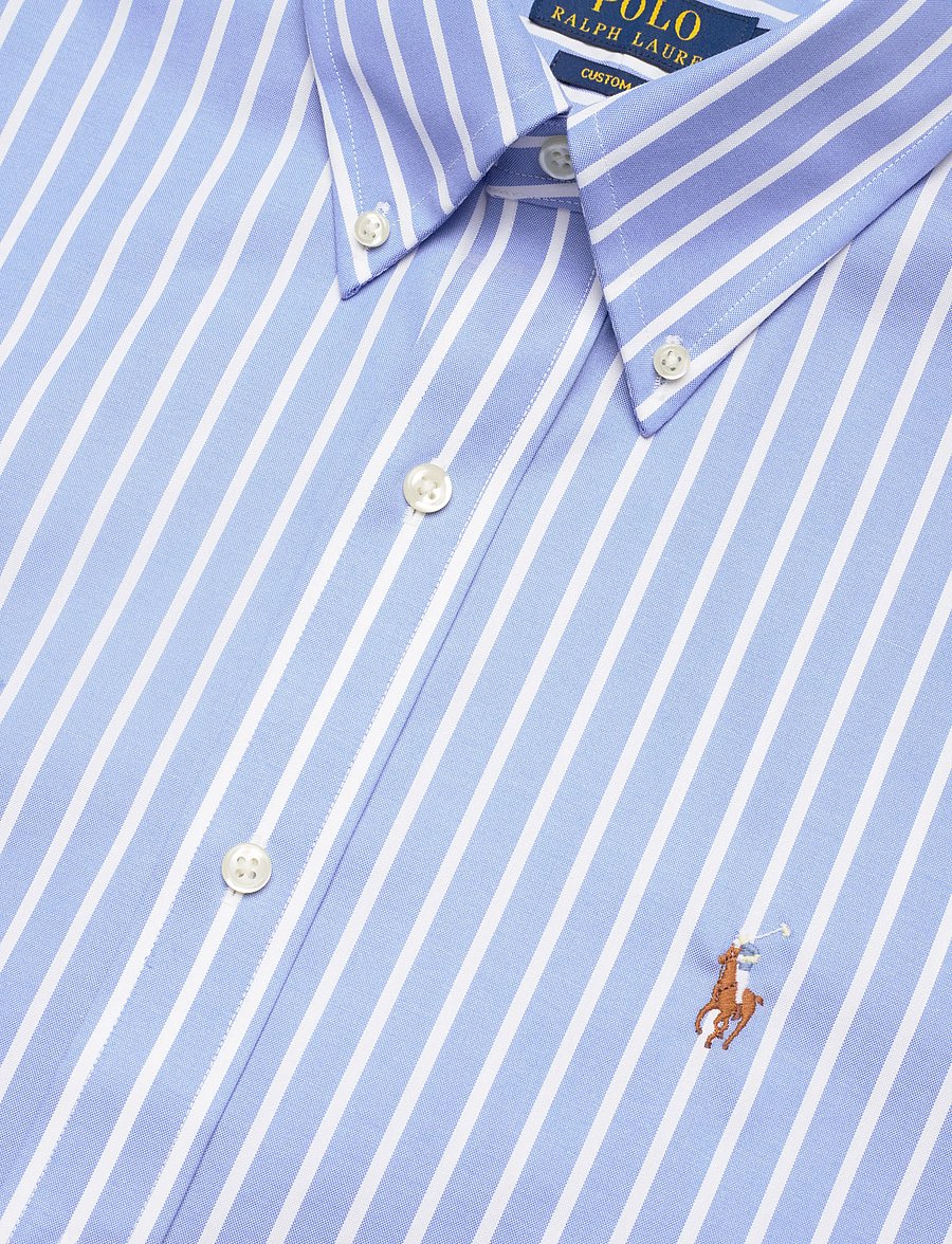 Polo Ralph Lauren - PUREPRSS PNPNT OXFD-CUHBDPPCN - stribede skjorter - 5519a blue/white - 5
