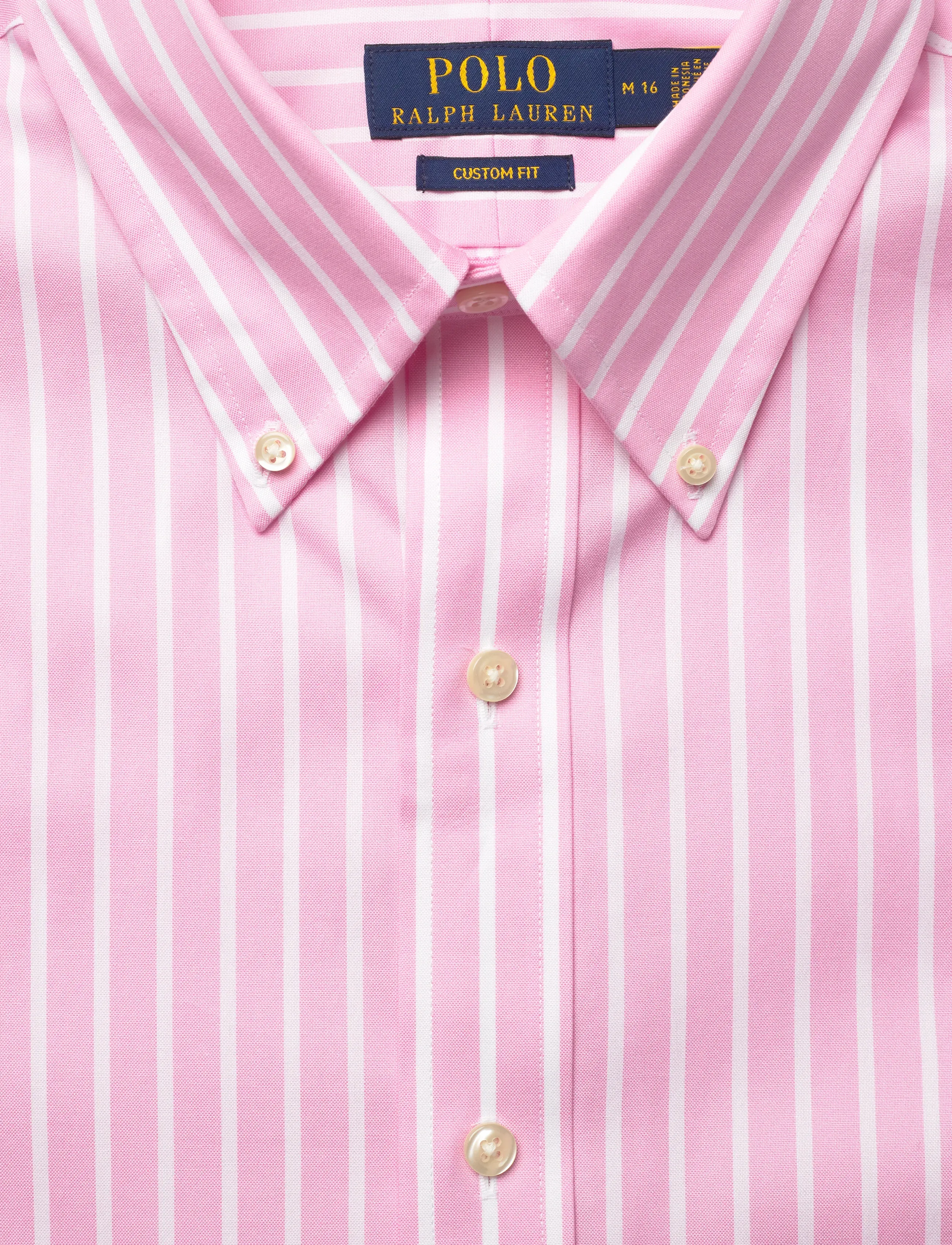 Polo Ralph Lauren - PUREPRSS PNPNT OXFD-CUHBDPPCN - triibulised särgid - 5519b pink/white - 4