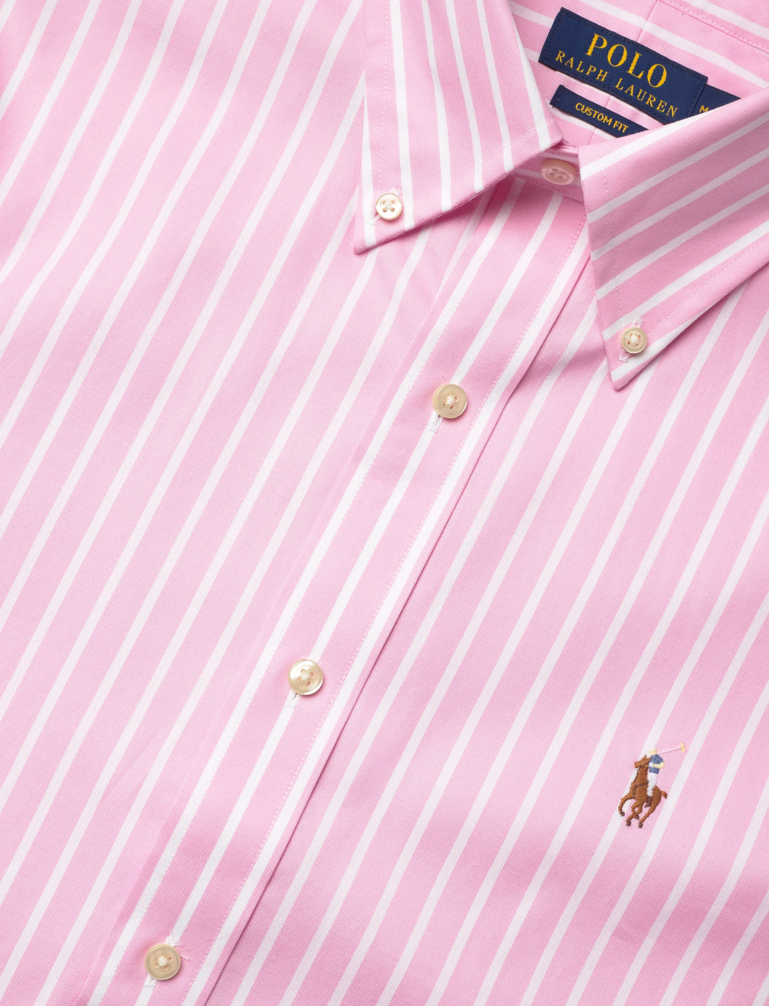 Polo Ralph Lauren - PUREPRSS PNPNT OXFD-CUHBDPPCN - triibulised särgid - 5519b pink/white - 5