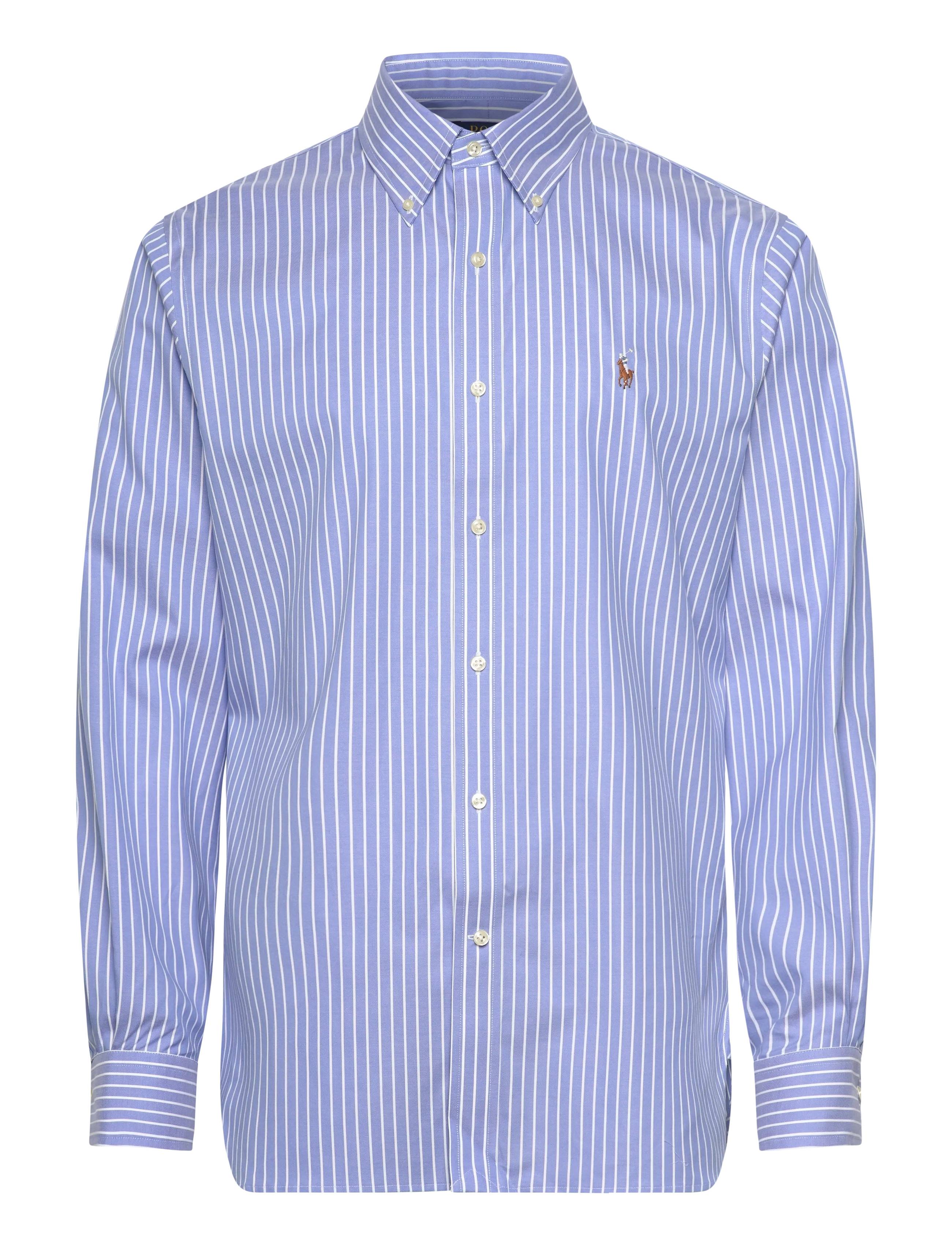 Polo Ralph Lauren Custom Fit Striped Pinpoint Oxford Shirt - Casual skjorter - 7091A AZURE/WHITE / blue