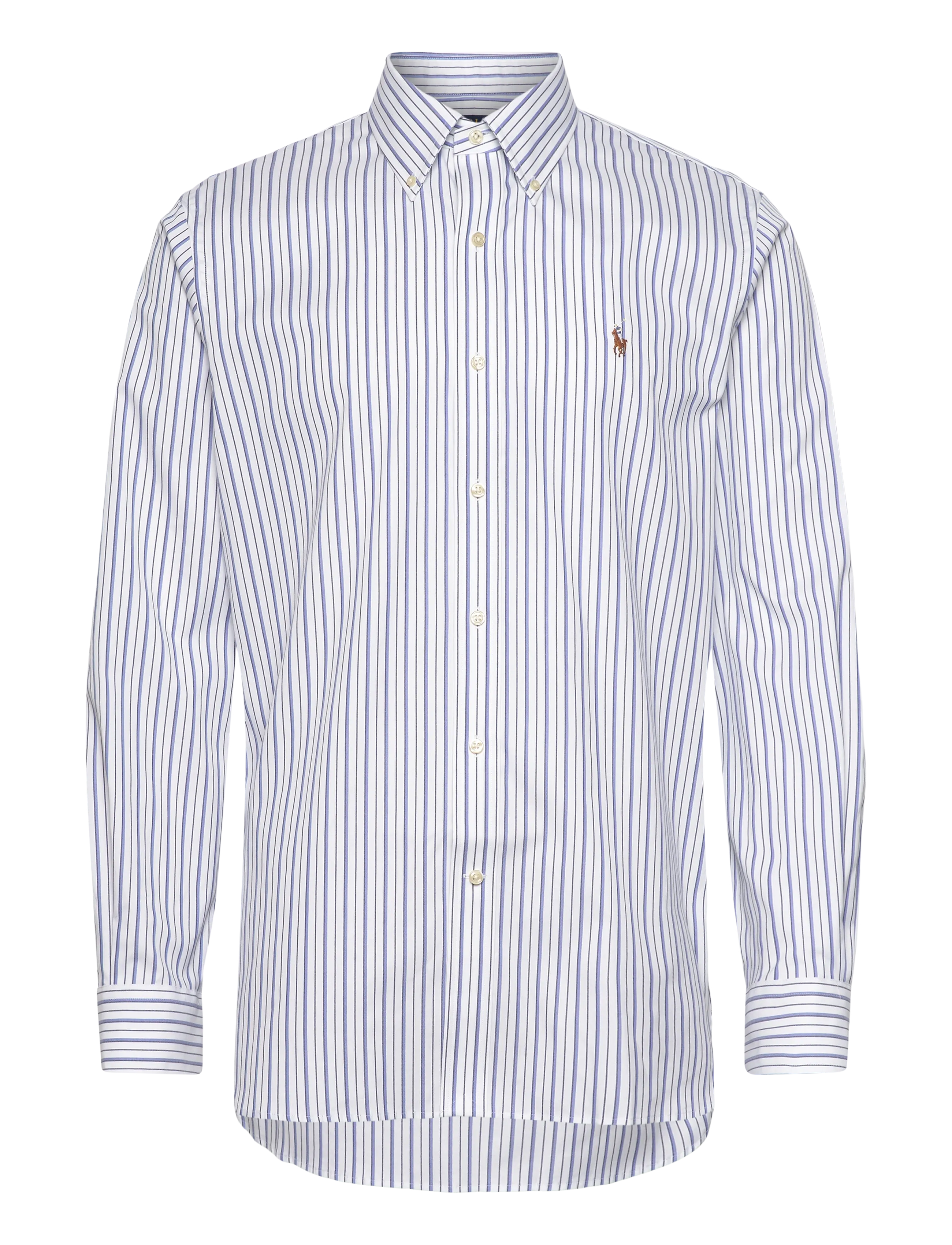 Polo Ralph Lauren - PUREPRSS PNPNT OXFD-CUHBDPPCN - stribede skjorter - 7092 white/sky bl - 1