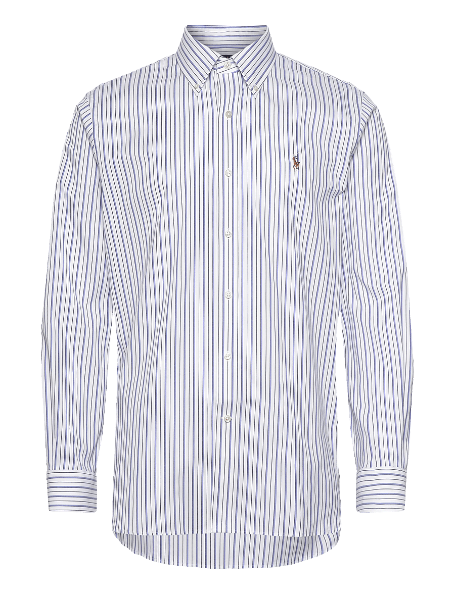 Polo Ralph Lauren - PUREPRSS PNPNT OXFD-CUHBDPPCN - stribede skjorter - 7092 white/sky bl - 1