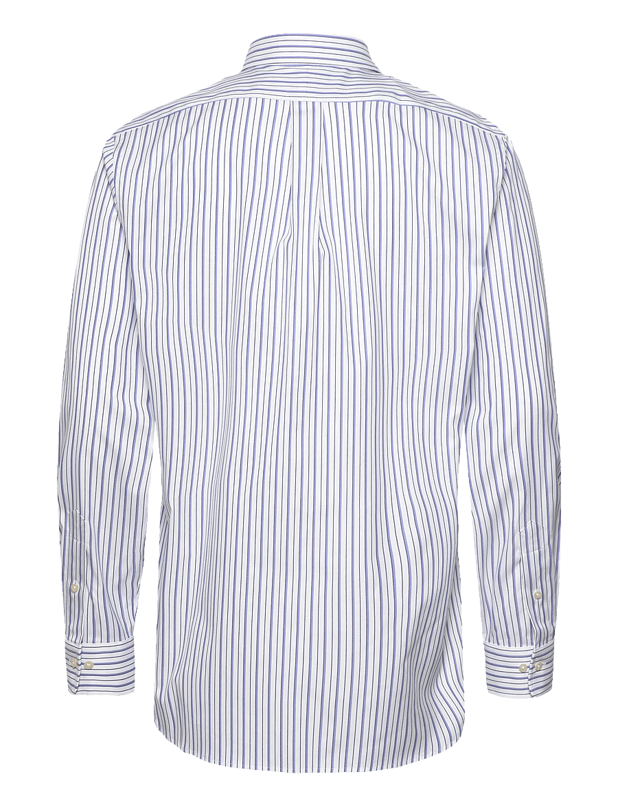 Polo Ralph Lauren - PUREPRSS PNPNT OXFD-CUHBDPPCN - stribede skjorter - 7092 white/sky bl - 2