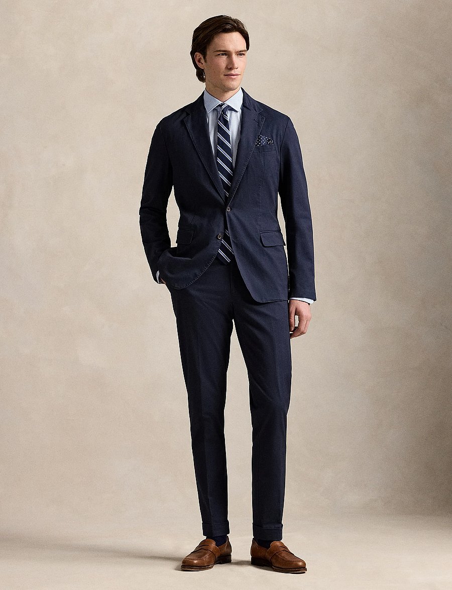 Polo Ralph Lauren - PUREPRESS POPLIN-SLESTPPCN - koszule w paski i prążki - 3179b canvas blue - 0