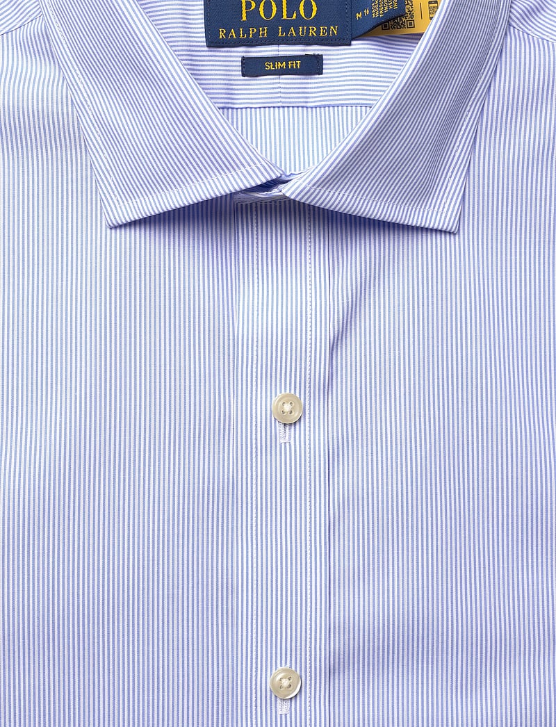 Polo Ralph Lauren - Slim Fit Striped Poplin Shirt - stribede skjorter - 3179b canvas blue - 2