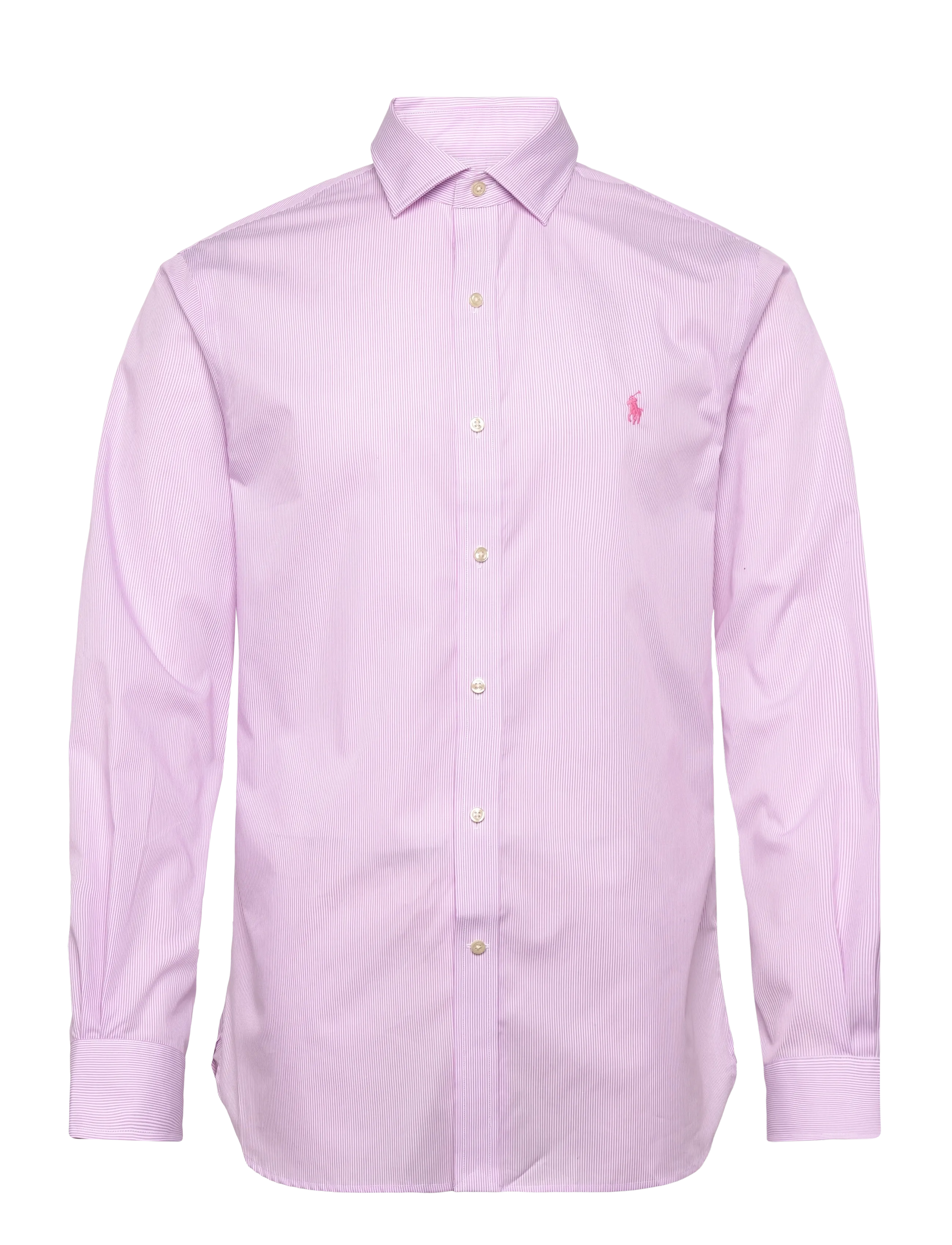 Polo Ralph Lauren Slim Fit Striped Poplin Shirt - Koszule casual - 3179 ROSE/WHITE / pink/rose