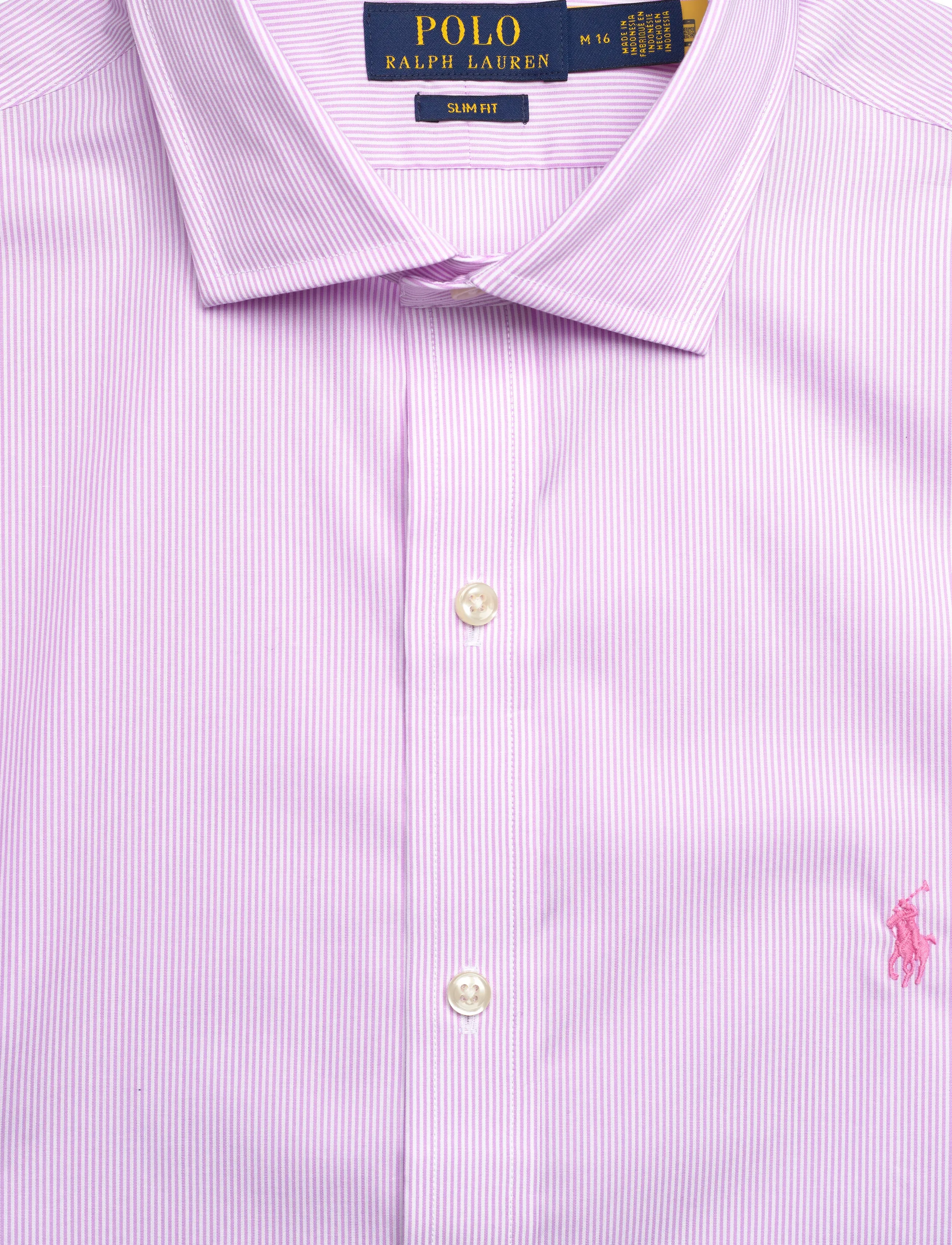 Polo Ralph Lauren - PUREPRESS POPLIN-SLESTPPCN - casual skjorter - 3179 rose/white - 2