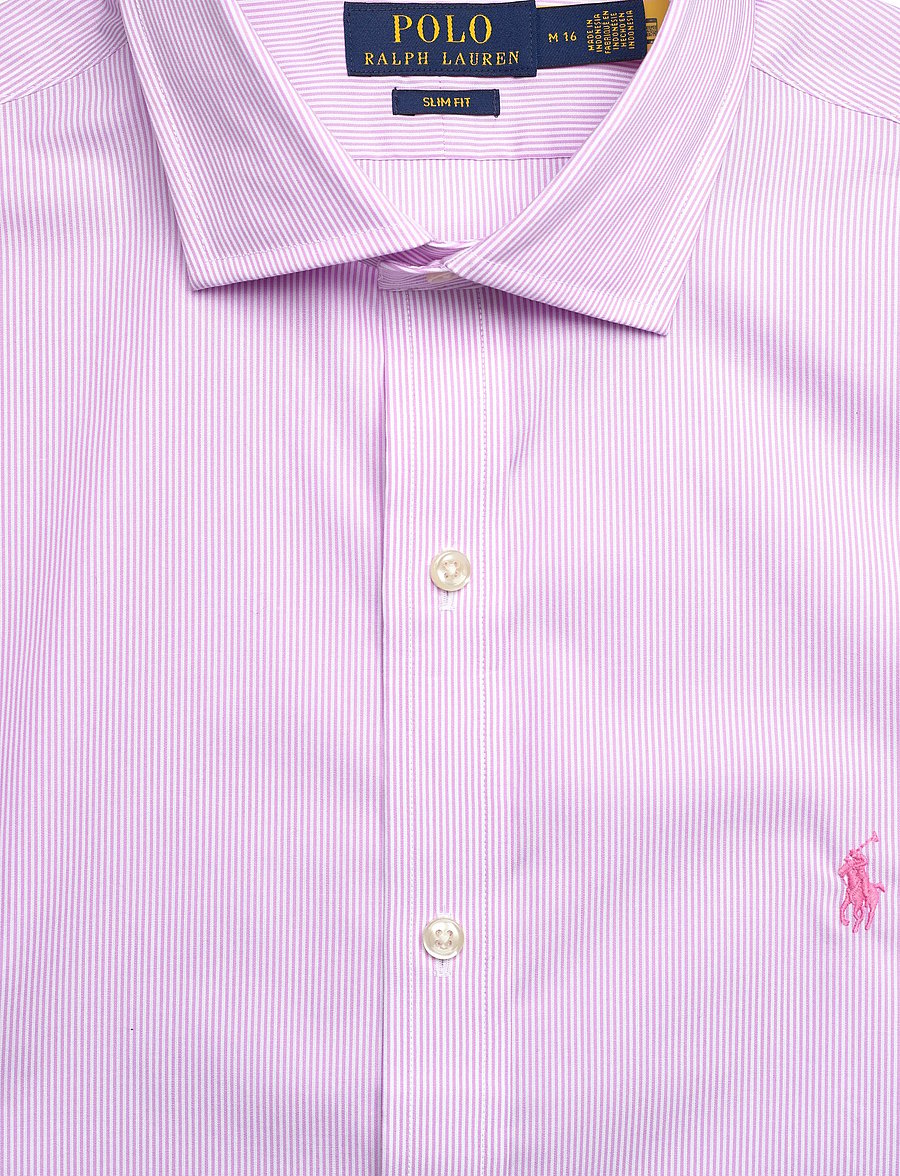 Polo Ralph Lauren - PUREPRESS POPLIN-SLESTPPCN - casual skjorter - 3179 rose/white - 2