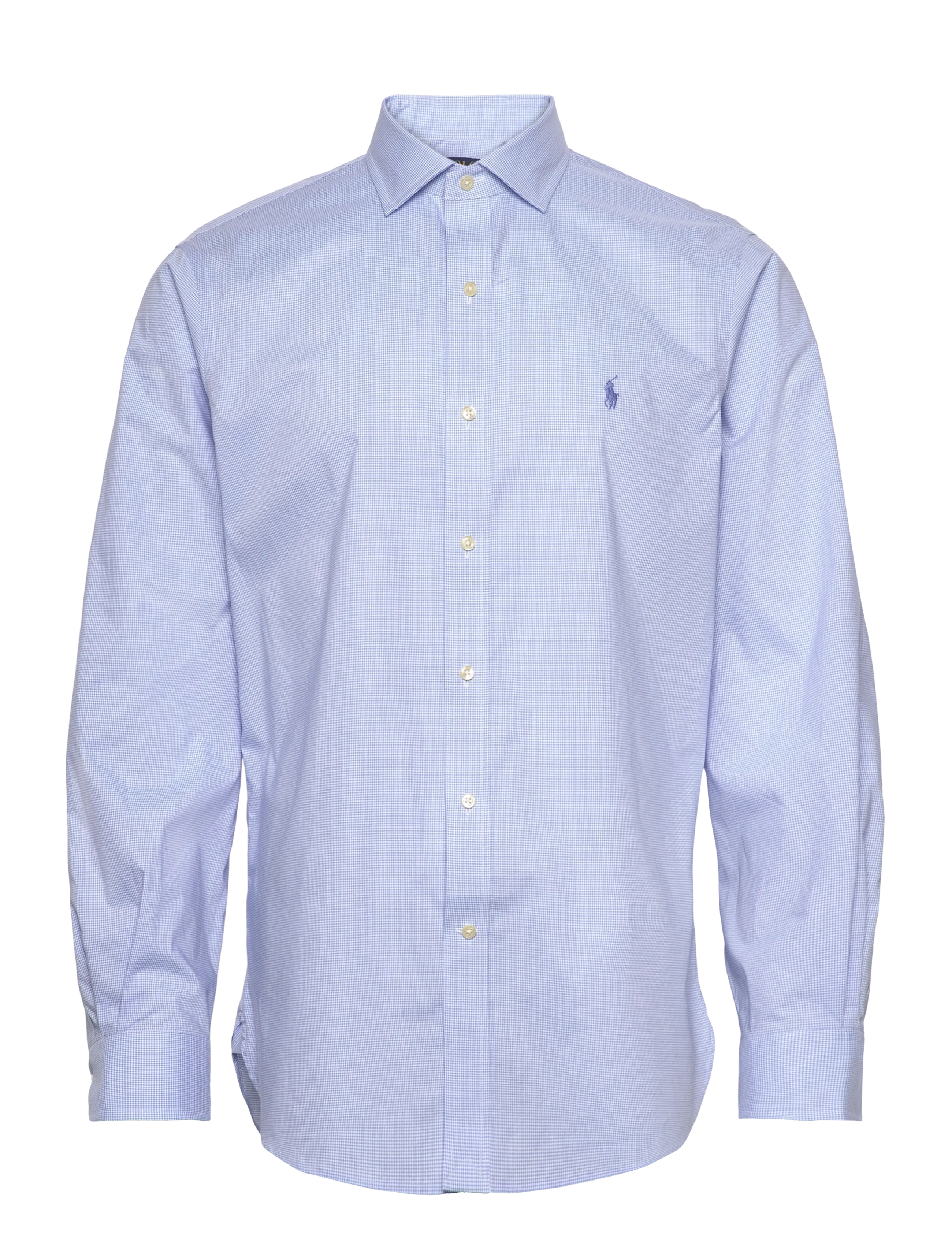 Polo Ralph Lauren Custom Fit Tattersall Poplin Shirt - Preppy - 7175A BLUE WHITE / blue