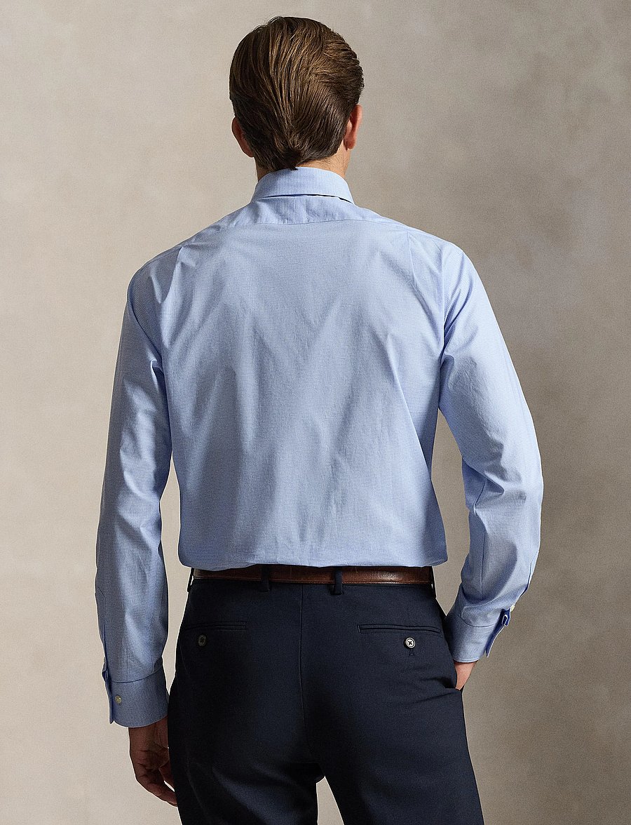 Polo Ralph Lauren - Custom Fit Tattersall Poplin Shirt - casual shirts - 7175a blue white - 3