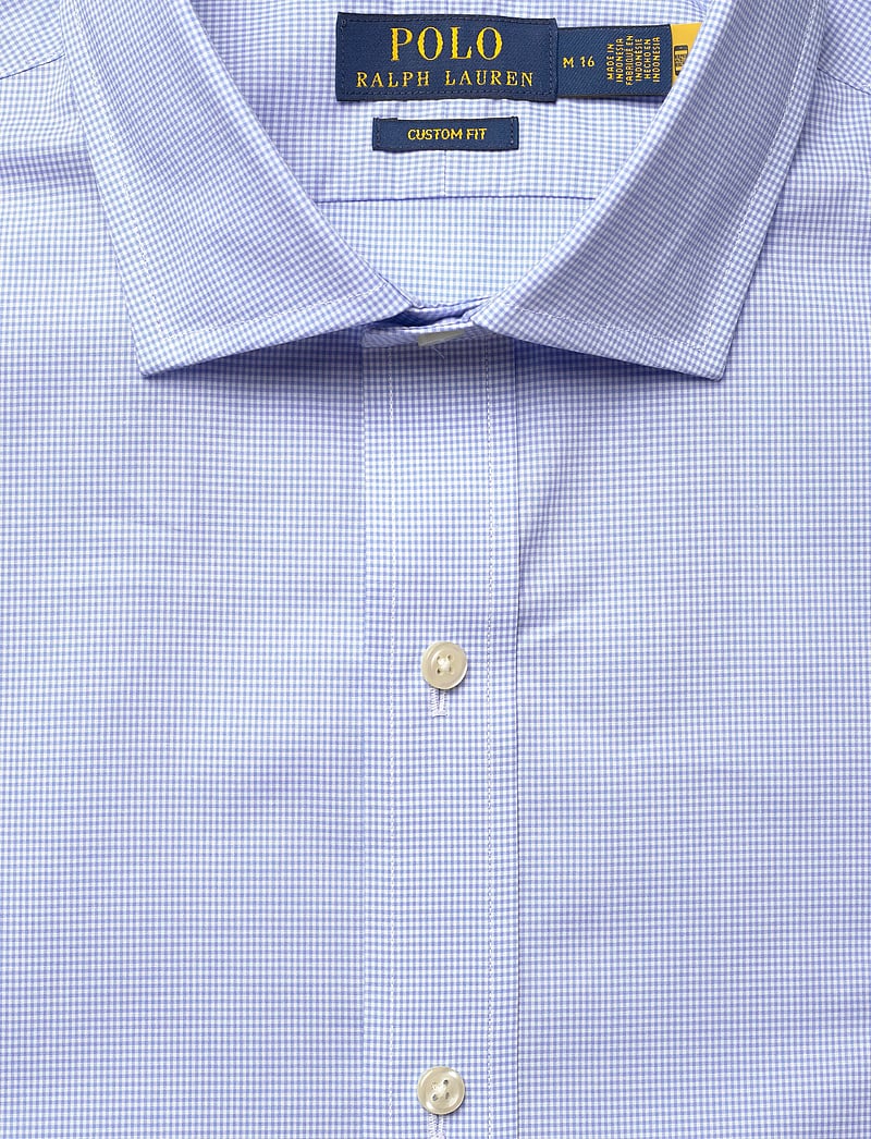Polo Ralph Lauren - Custom Fit Tattersall Poplin Shirt - casual skjorter - 7175a blue white - 2