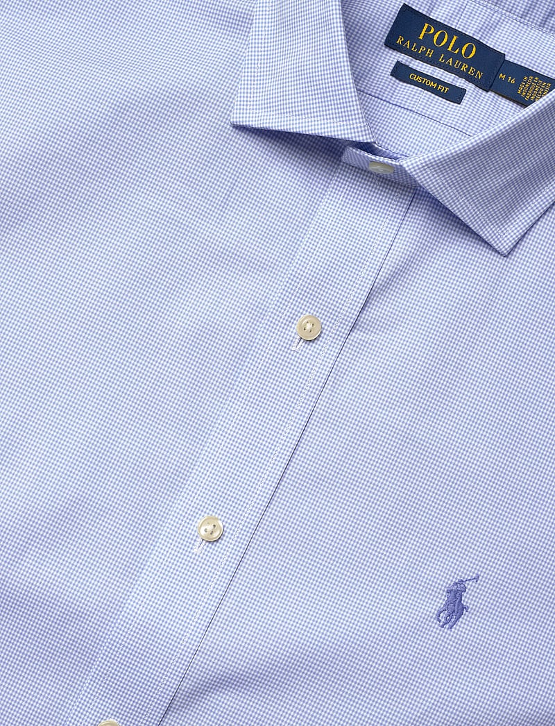 Polo Ralph Lauren - Custom Fit Tattersall Poplin Shirt - casual skjorter - 7175a blue white - 3