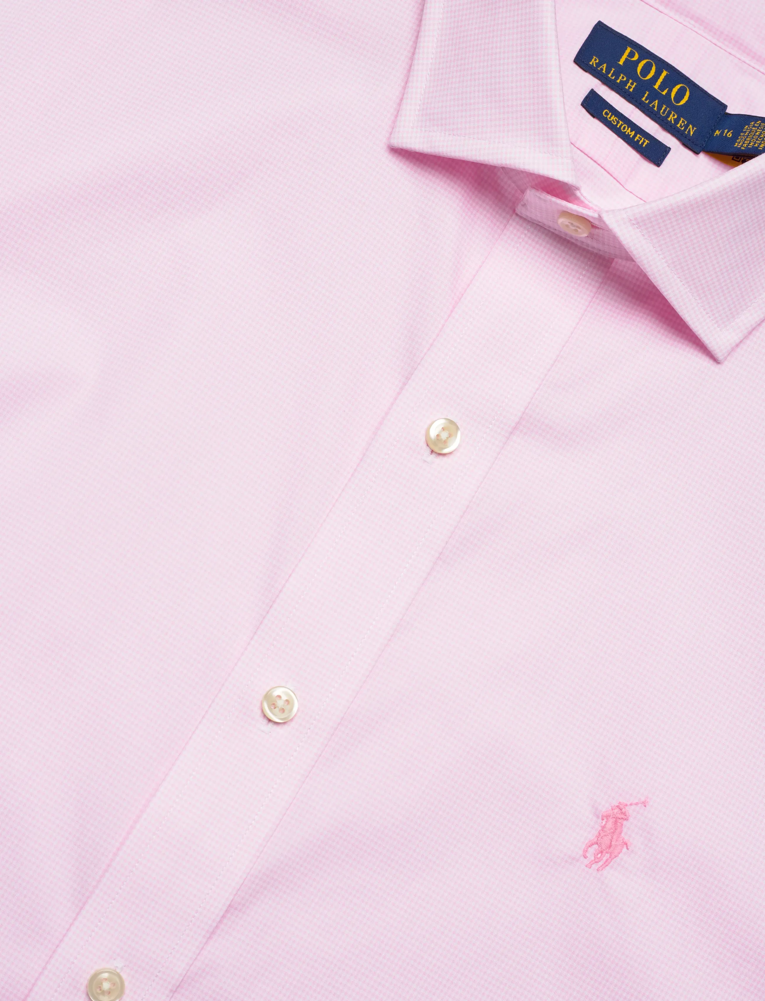 Polo Ralph Lauren - Custom Fit Tattersall Poplin Shirt - vabaajasärgid - 7175c carmel pink - 3