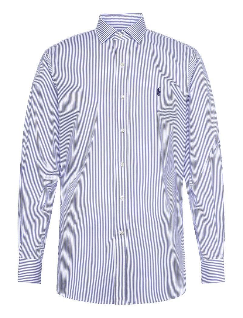 Polo Ralph Lauren - Custom Fit Striped Poplin Shirt - casual skjorter - 3213b light blue - 0