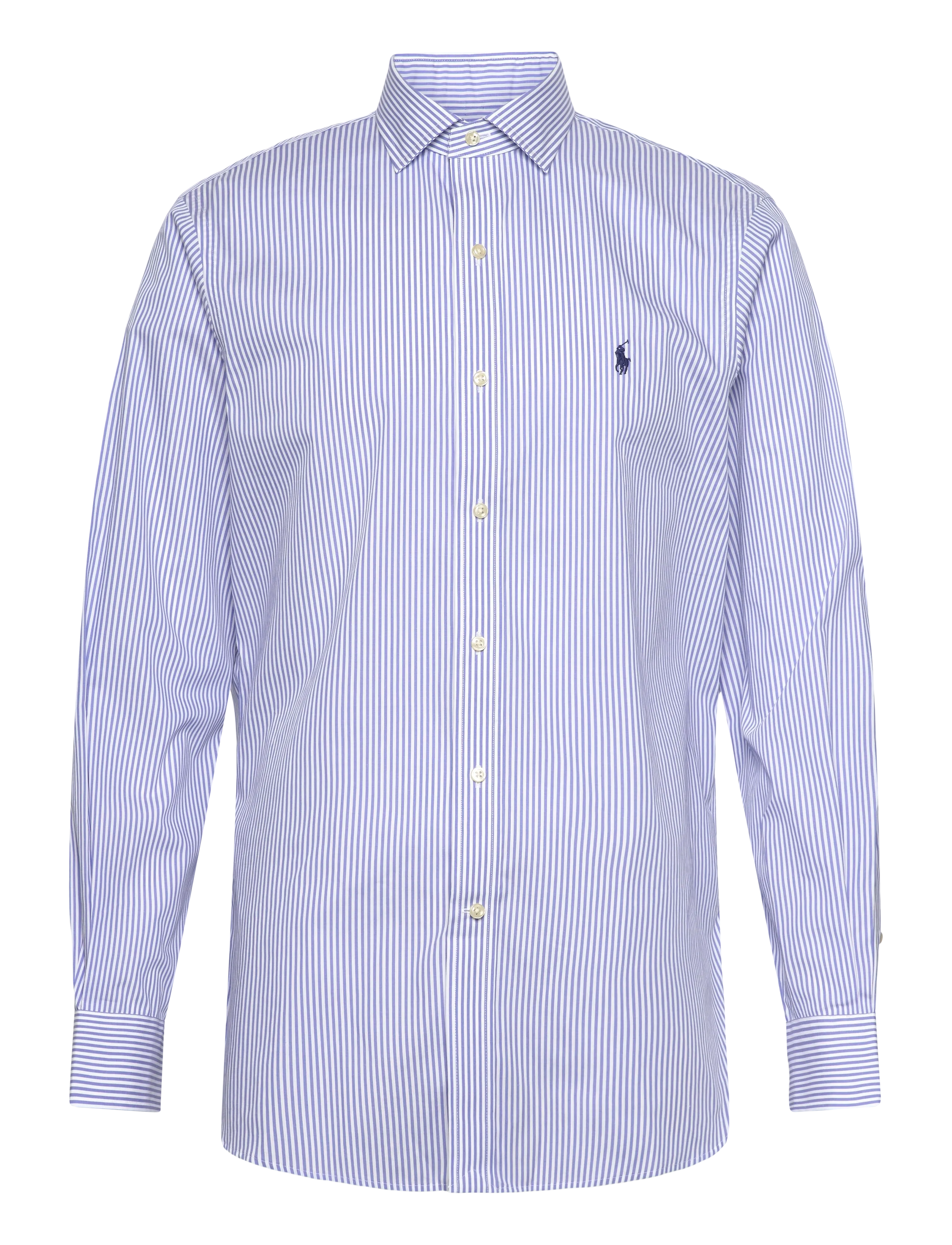Polo Ralph Lauren Custom Fit Striped Poplin Shirt - Skjorter - 3213B LIGHT BLUE / blue