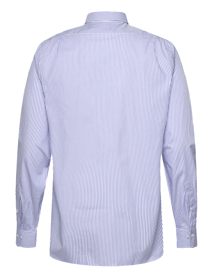 Polo Ralph Lauren - Custom Fit Striped Poplin Shirt - koszule w paski i prążki - 3213b light blue - 1