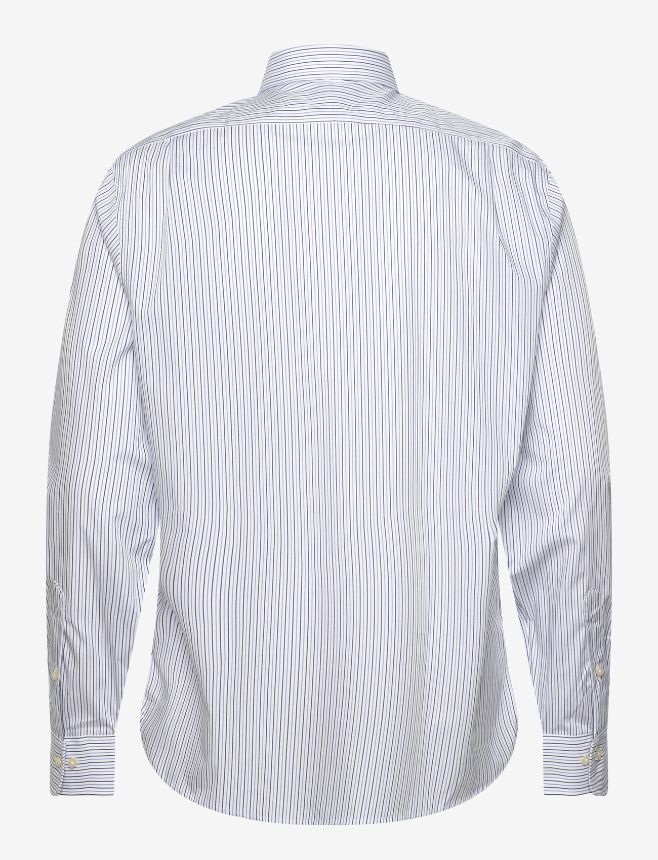 Polo Ralph Lauren - Custom Fit Striped Poplin Shirt - stribede skjorter - 7241white blue mu - 1