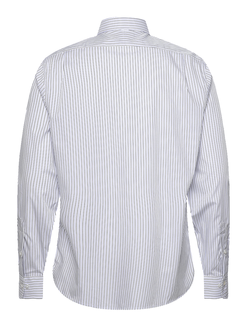 Polo Ralph Lauren - Custom Fit Striped Poplin Shirt - stribede skjorter - 7241white blue mu - 1