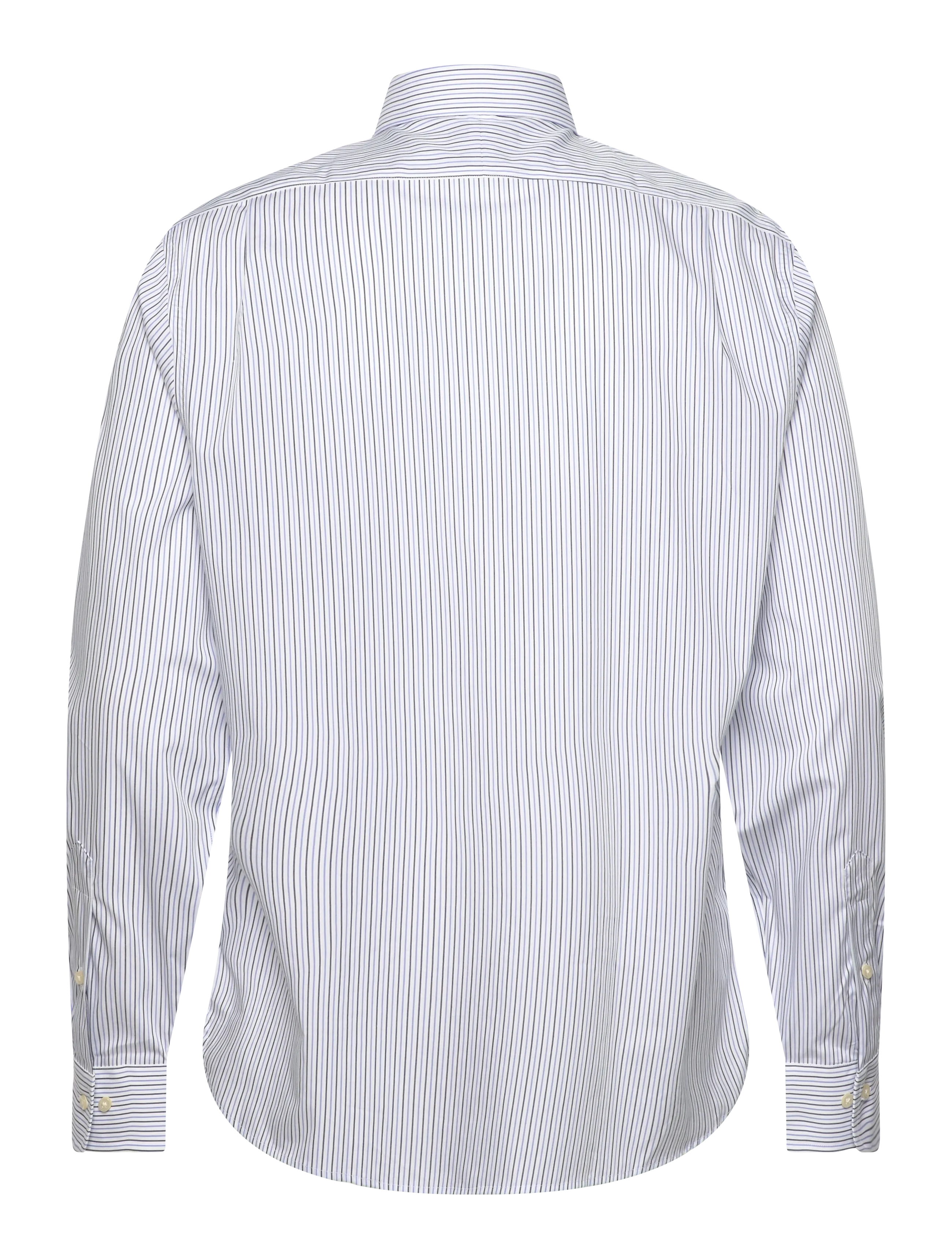 Polo Ralph Lauren - Custom Fit Striped Poplin Shirt - gestreifte hemden - 7241white blue mu - 2
