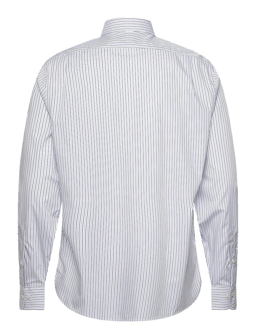 Polo Ralph Lauren - Custom Fit Striped Poplin Shirt - gestreifte hemden - 7241white blue mu - 2