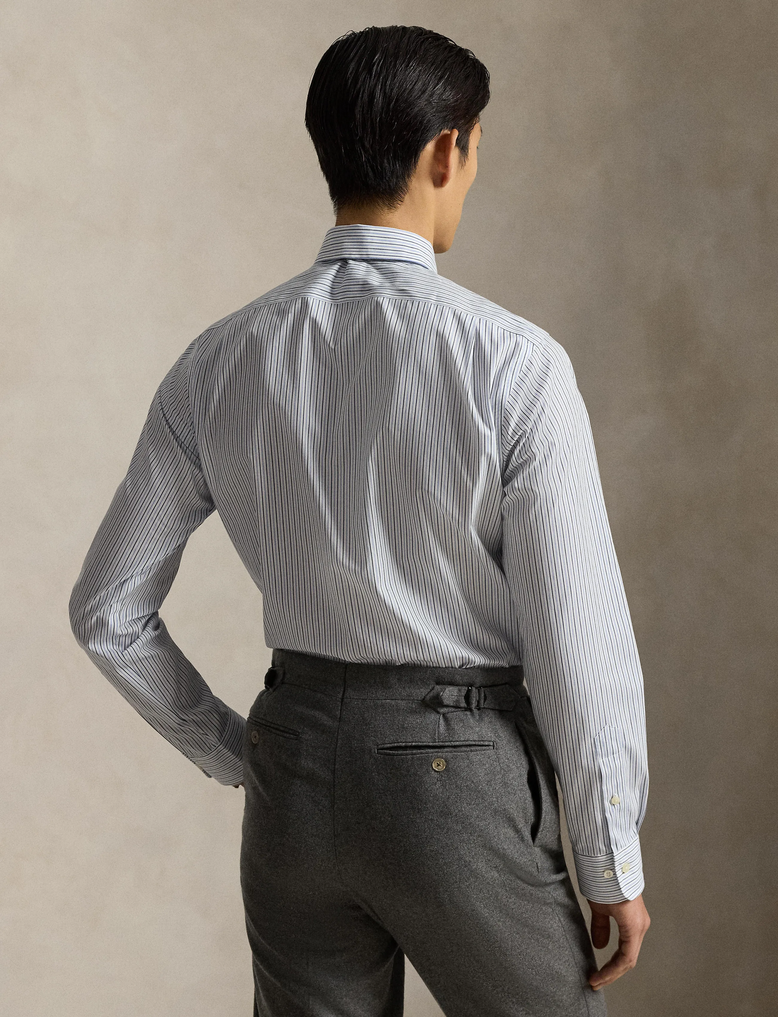 Polo Ralph Lauren - Custom Fit Striped Poplin Shirt - gestreifte hemden - 7241white blue mu - 4