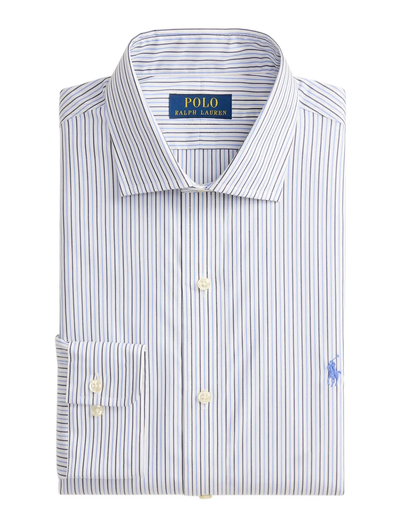 Polo Ralph Lauren - Custom Fit Striped Poplin Shirt - gestreifte hemden - 7241white blue mu - 3