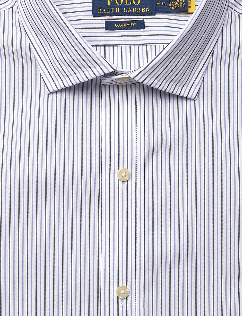 Polo Ralph Lauren - Custom Fit Striped Poplin Shirt - stribede skjorter - 7241white blue mu - 2