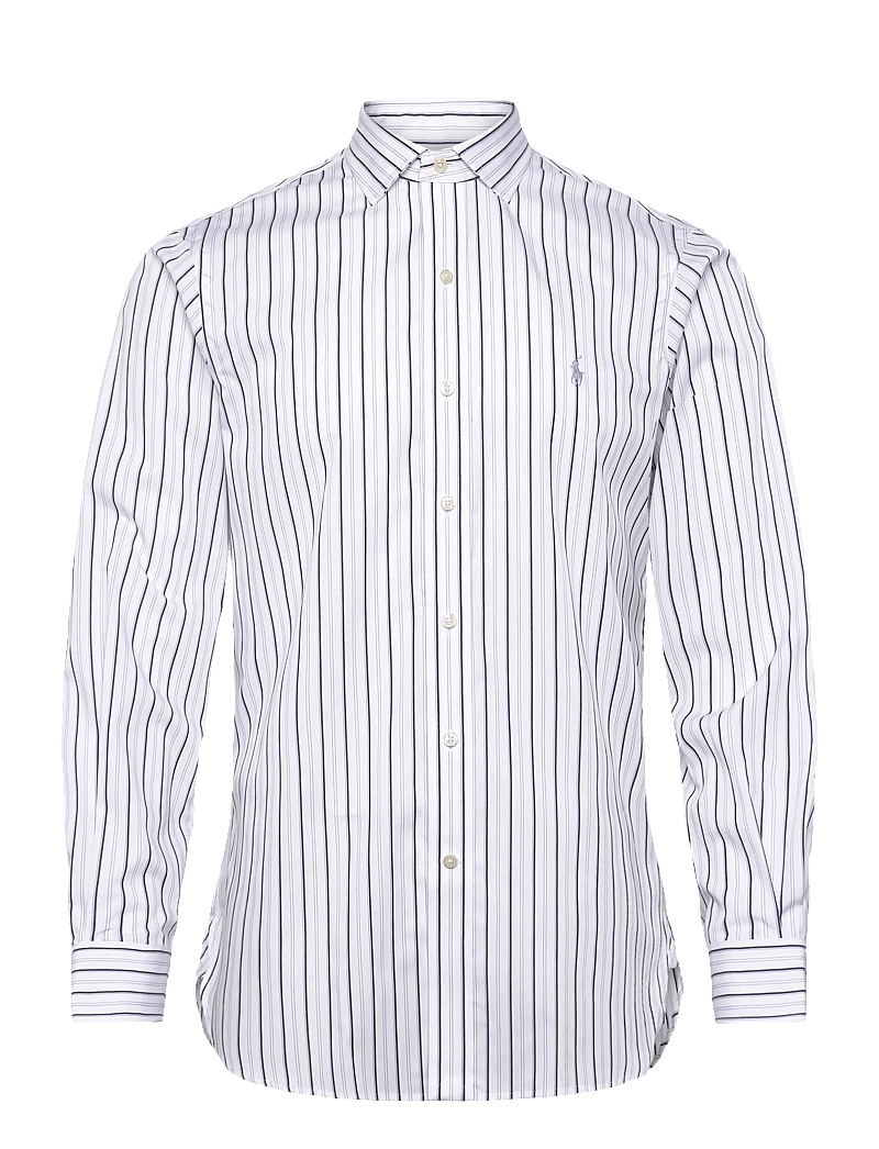 Polo Ralph Lauren - Custom Fit Striped Poplin Shirt - basic-hemden - 7242 white blue m - 0