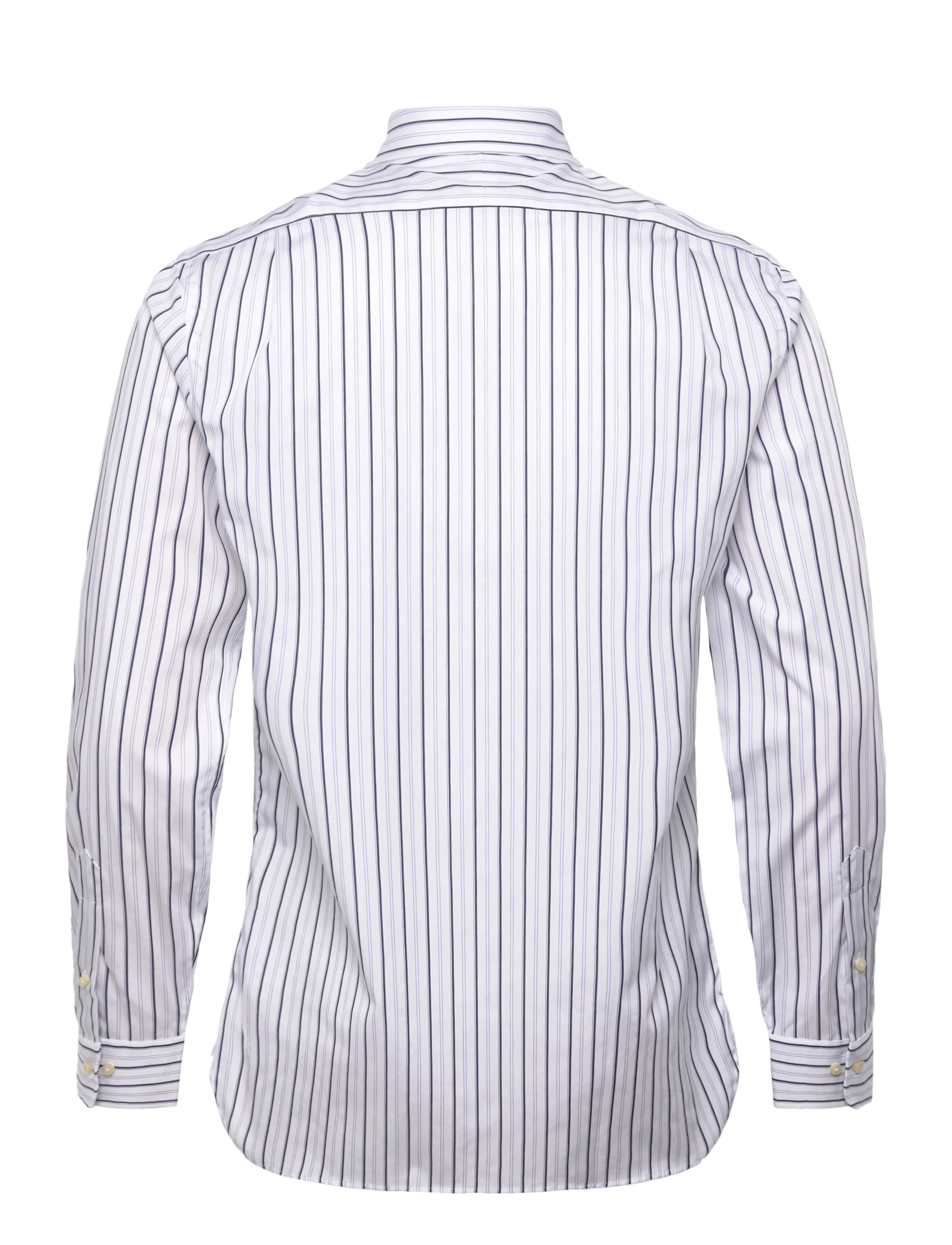 Polo Ralph Lauren - Custom Fit Striped Poplin Shirt - gestreifte hemden - 7242 white blue m - 1