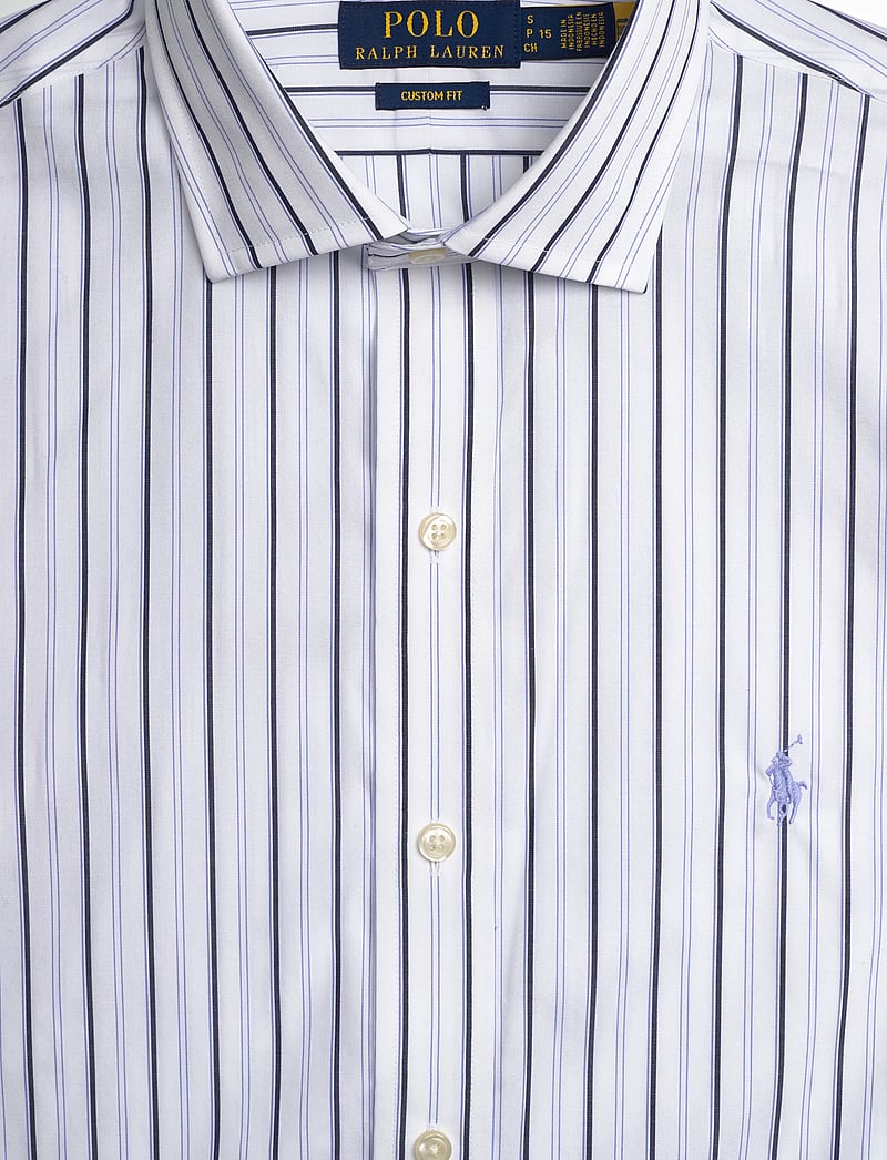 Polo Ralph Lauren - Custom Fit Striped Poplin Shirt - basic-hemden - 7242 white blue m - 2