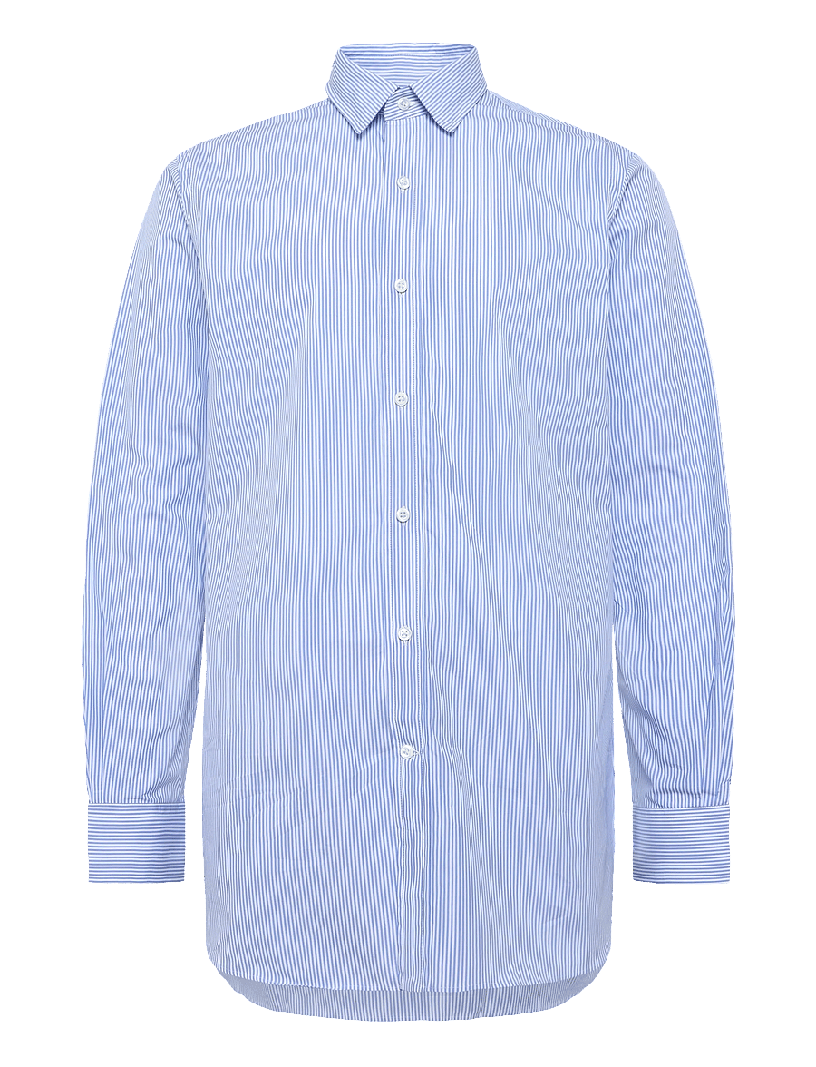 Polo Ralph Lauren - LUXURY POPLIN-CUPHLSTN - randiga skjortor - 6771 blue/white - 0