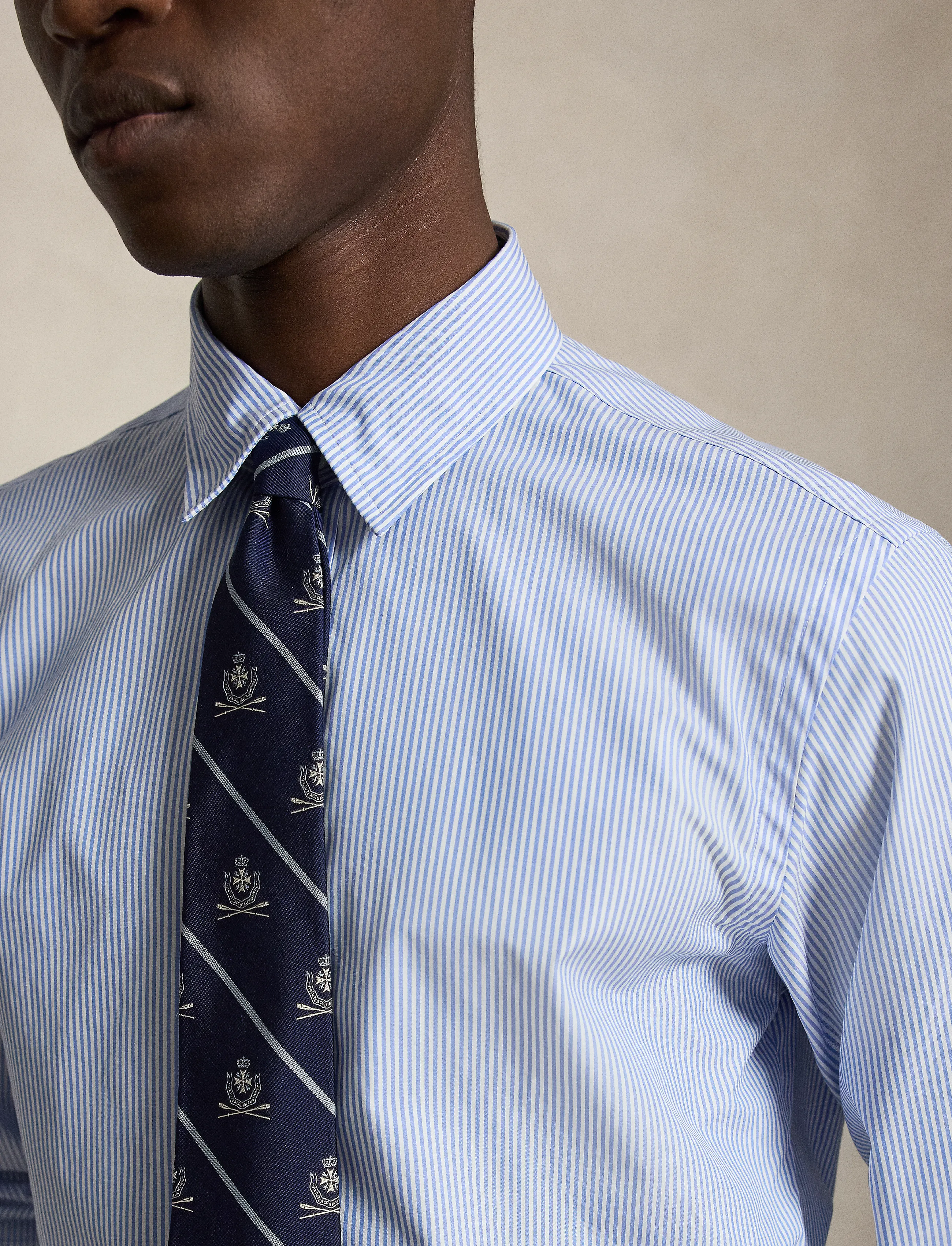Polo Ralph Lauren - Custom Fit Striped Poplin Shirt - casual hemden - 6771 blue/white - 5