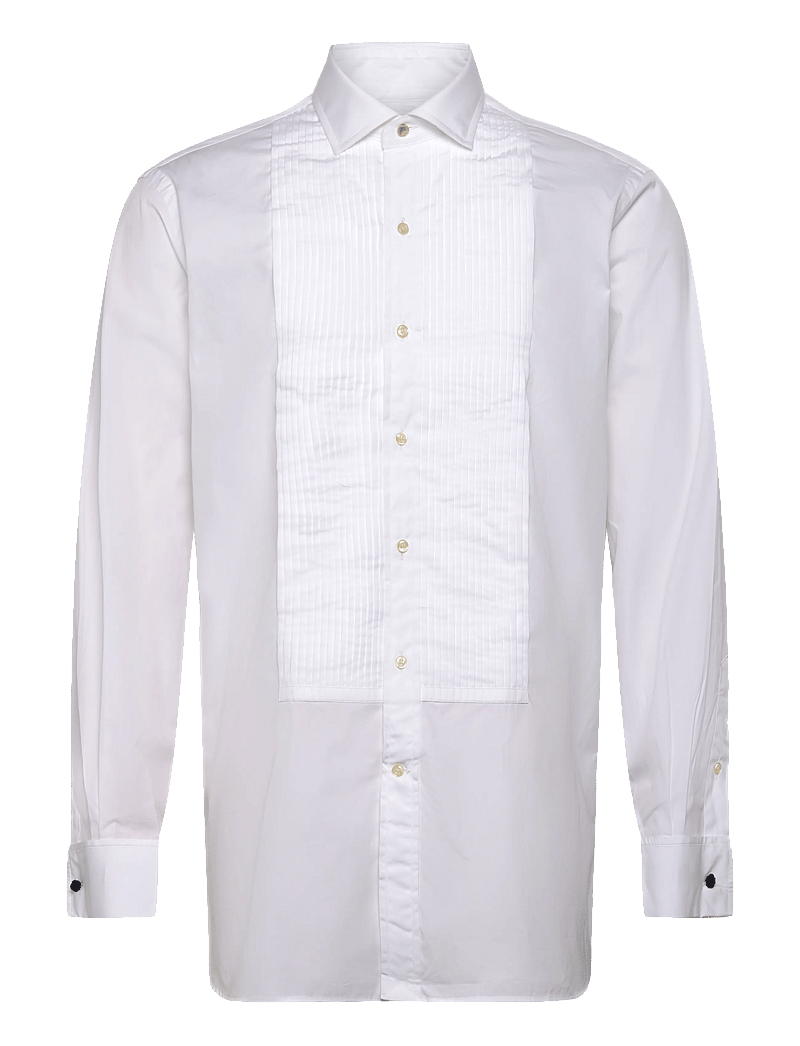 Polo Ralph Lauren - Classic Fit French Cuff Tuxedo Shirt - tavalised t-särgid - white - 1