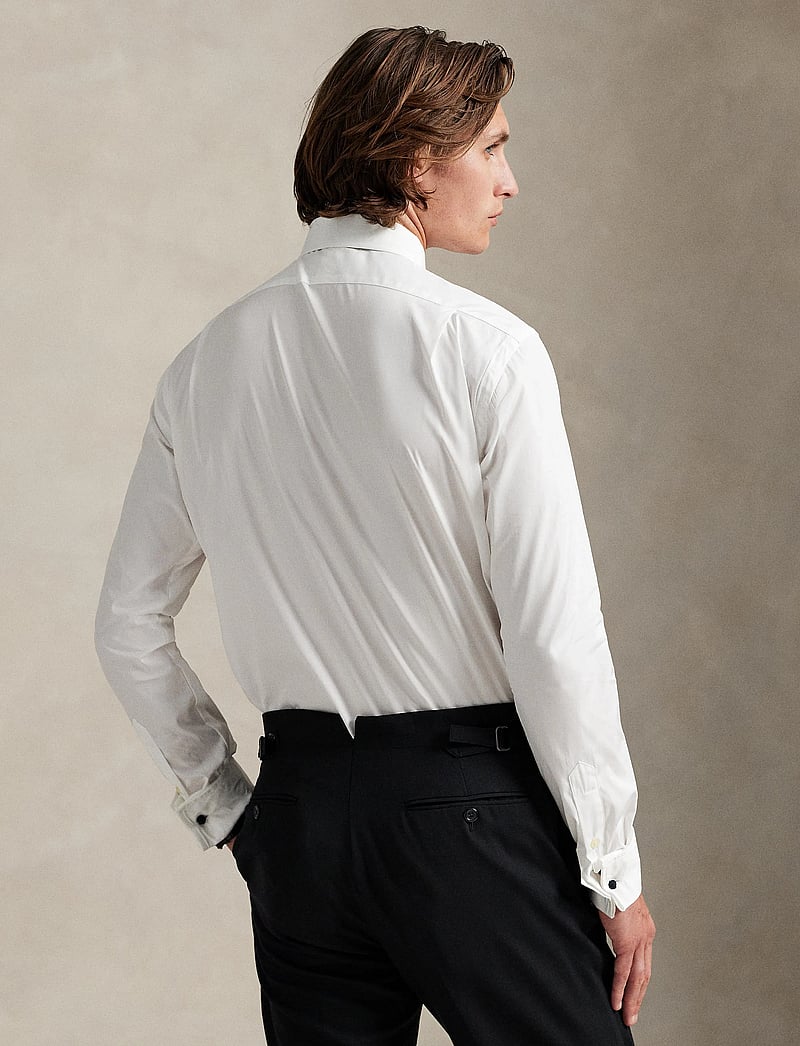 Polo Ralph Lauren - Classic Fit French Cuff Tuxedo Shirt - tavalised t-särgid - white - 4