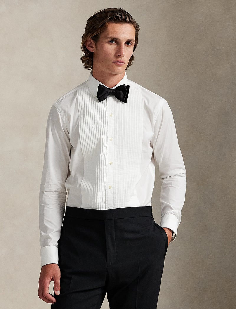Polo Ralph Lauren - Classic Fit French Cuff Tuxedo Shirt - tavalised t-särgid - white - 5