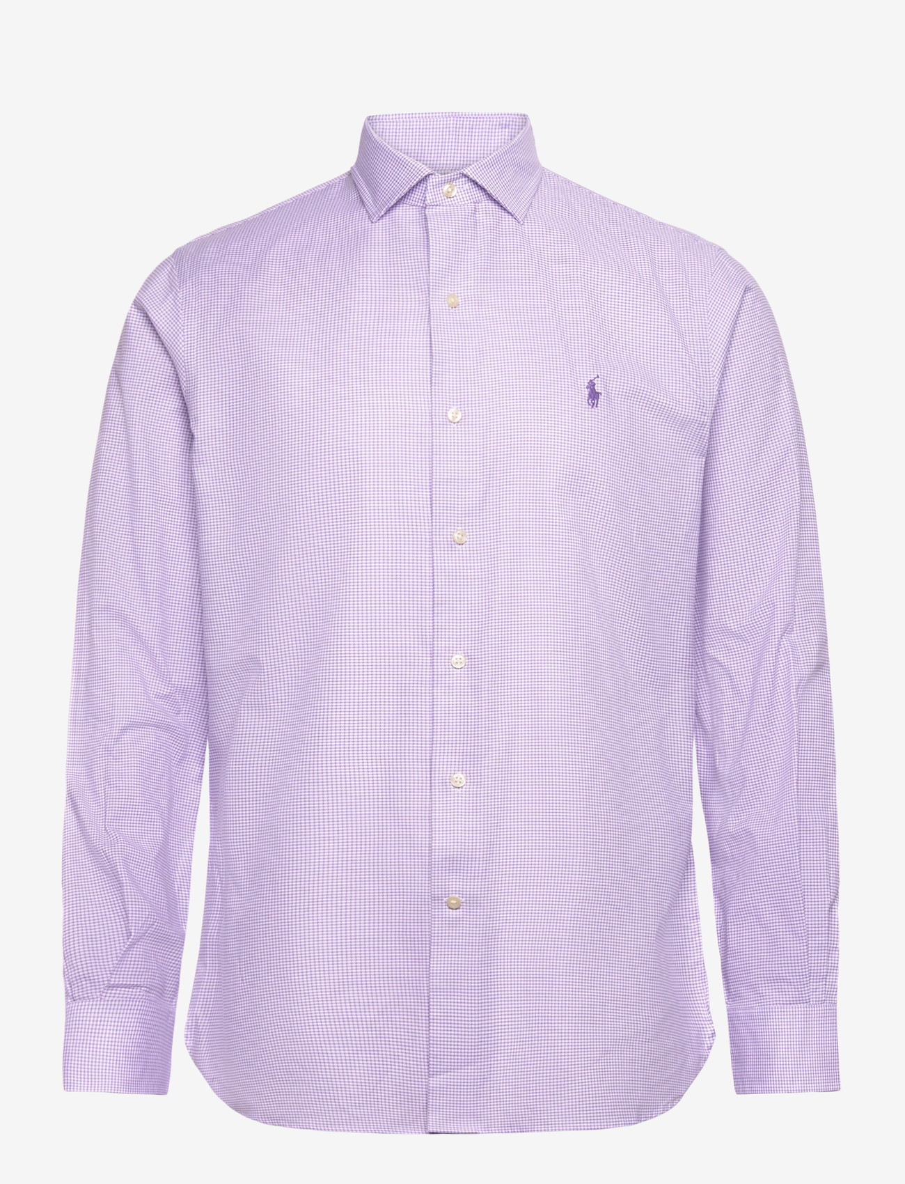 Polo Ralph Lauren - Custom Fit Textured Shirt - basic skjorter - 6844c white purpl - 0