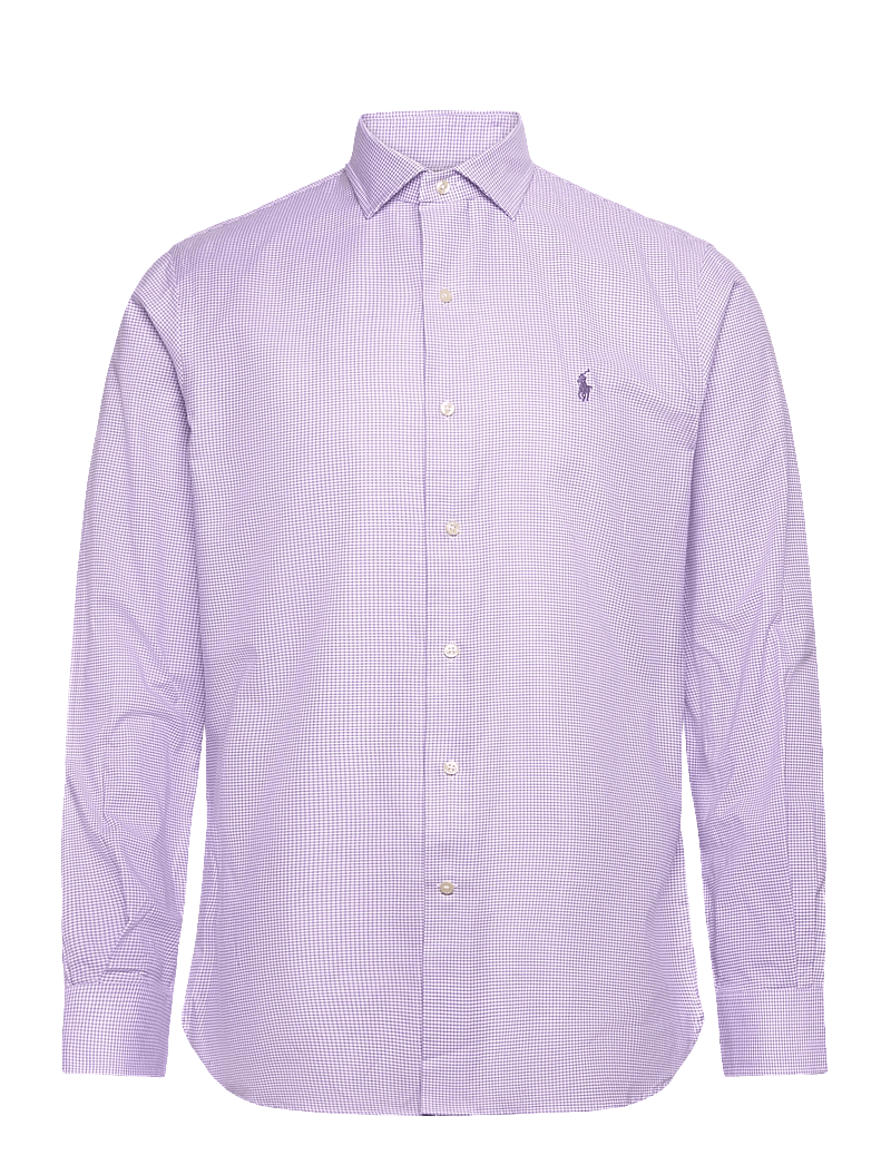 Polo Ralph Lauren - Custom Fit Textured Shirt - basic skjorter - 6844c white purpl - 0
