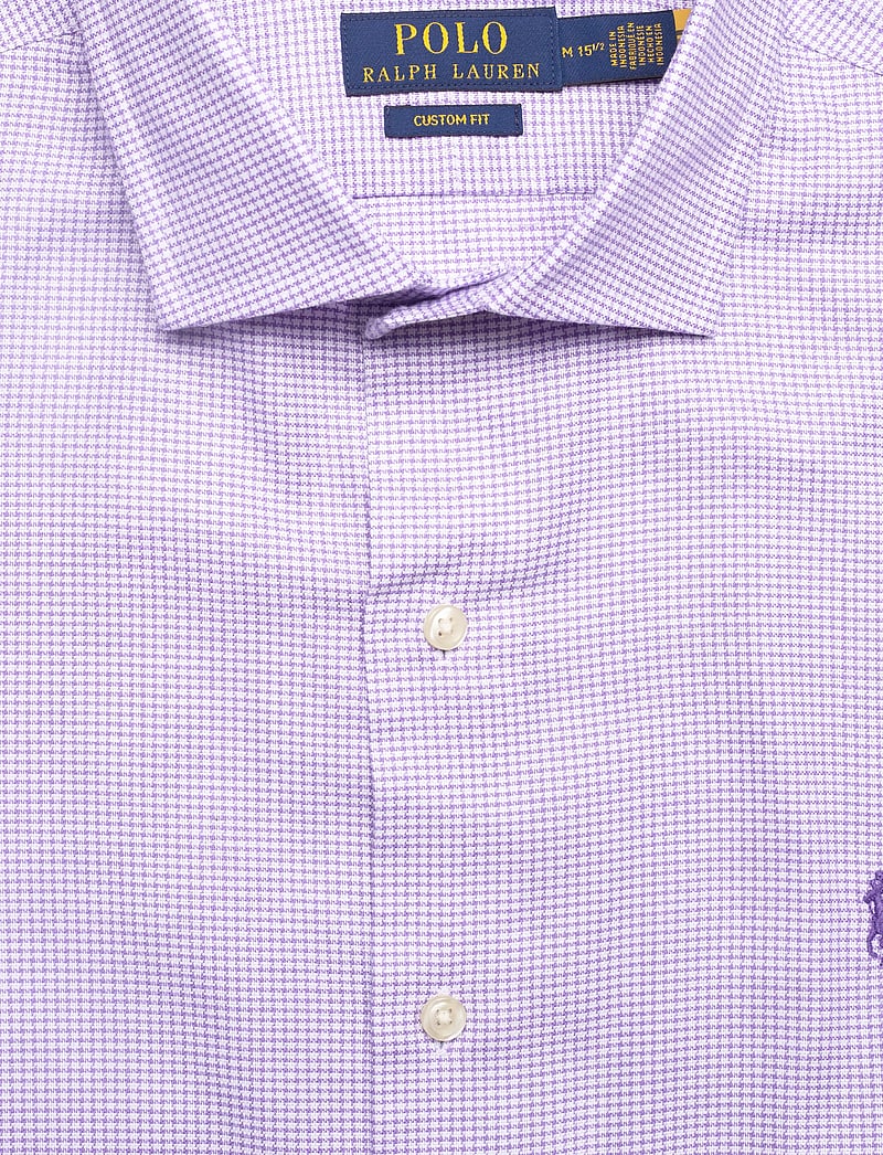 Polo Ralph Lauren - Custom Fit Textured Shirt - basic skjorter - 6844c white purpl - 2