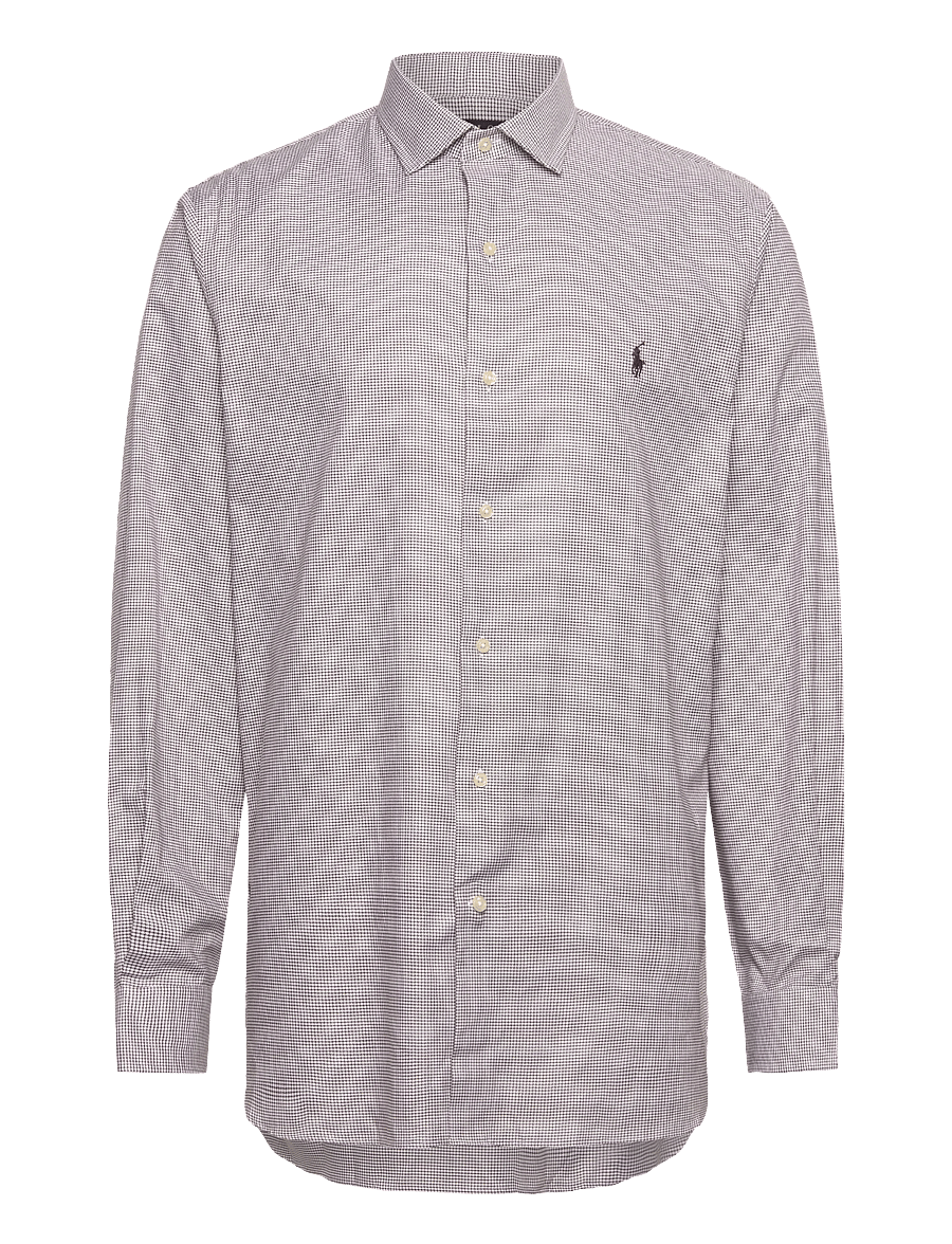 Polo Ralph Lauren - Custom Fit Textured Shirt - ternede skjorter - 6844e white choco - 0